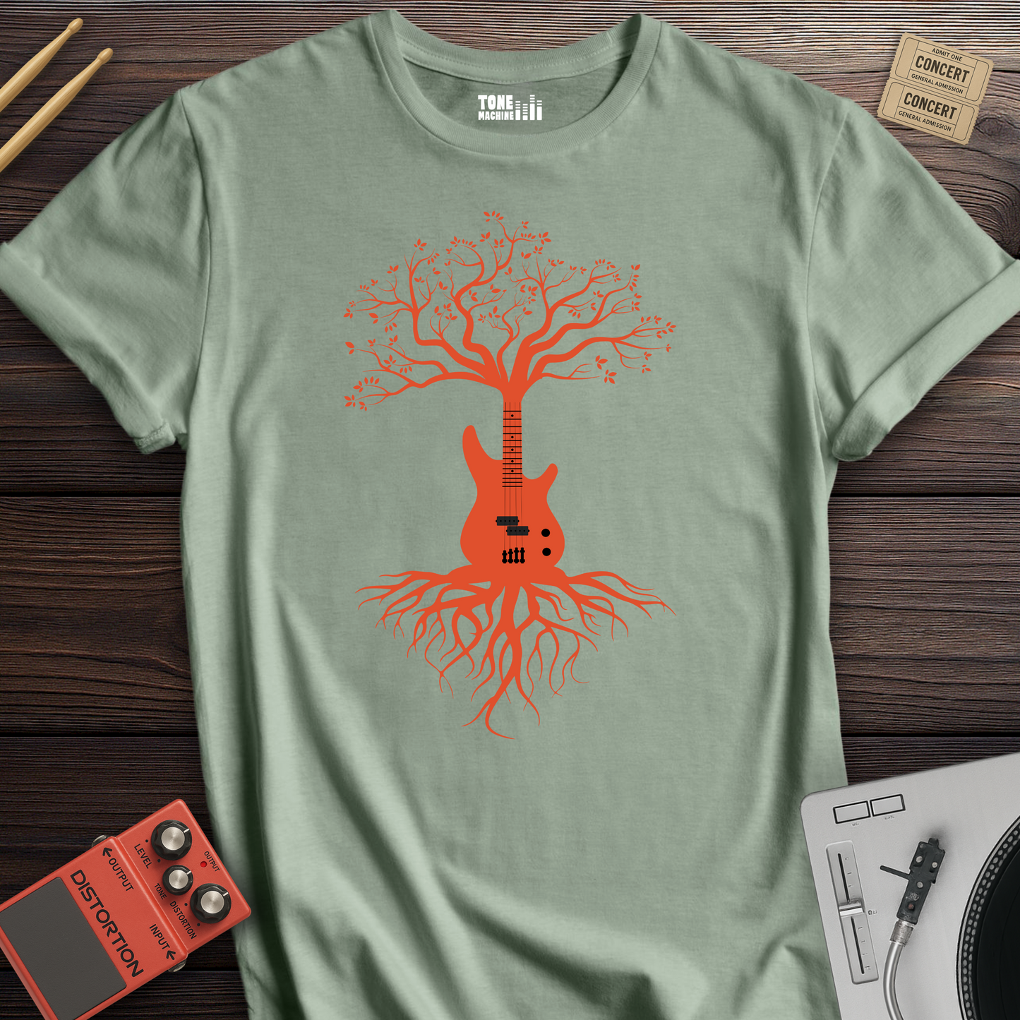 Bass Guitar Tree T-Shirt