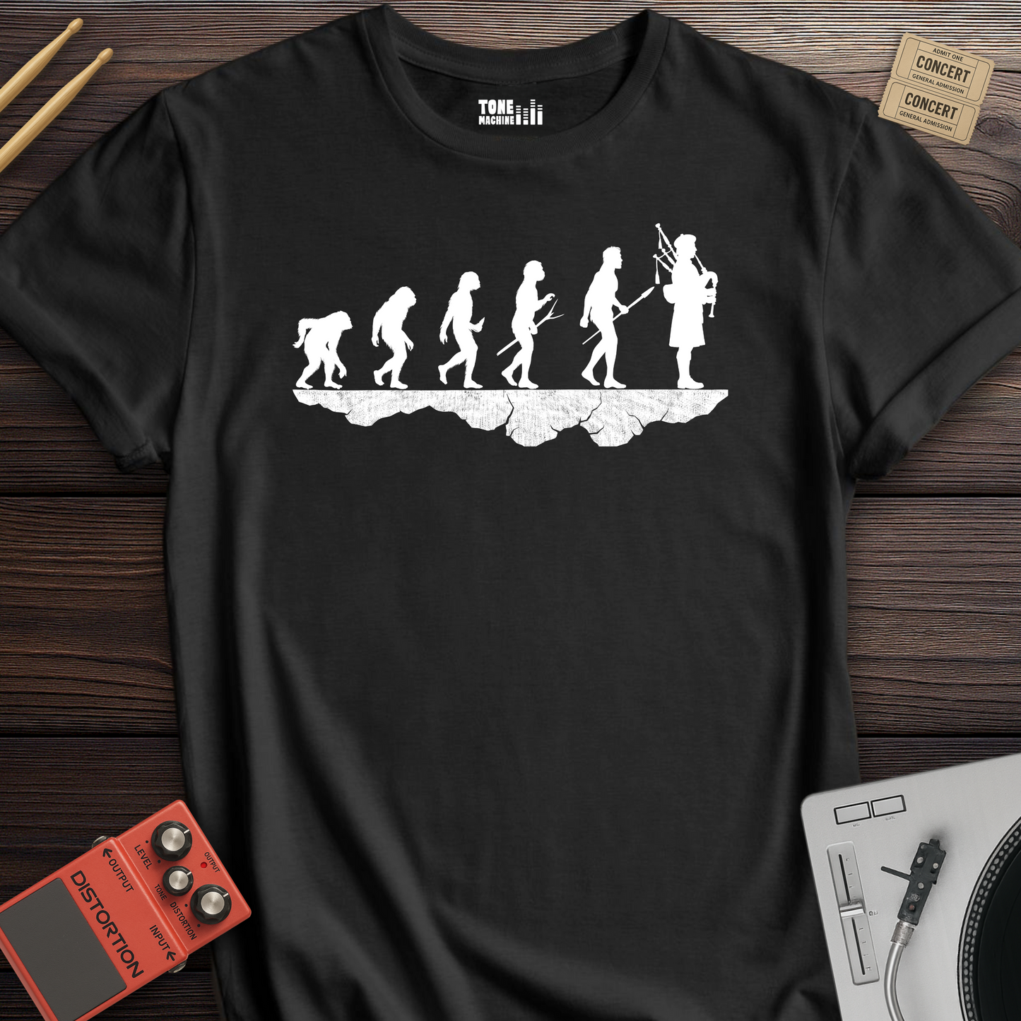 Bagpiper Evolution T-Shirt