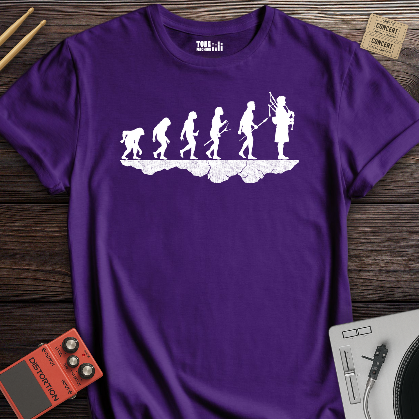 Bagpiper Evolution T-Shirt