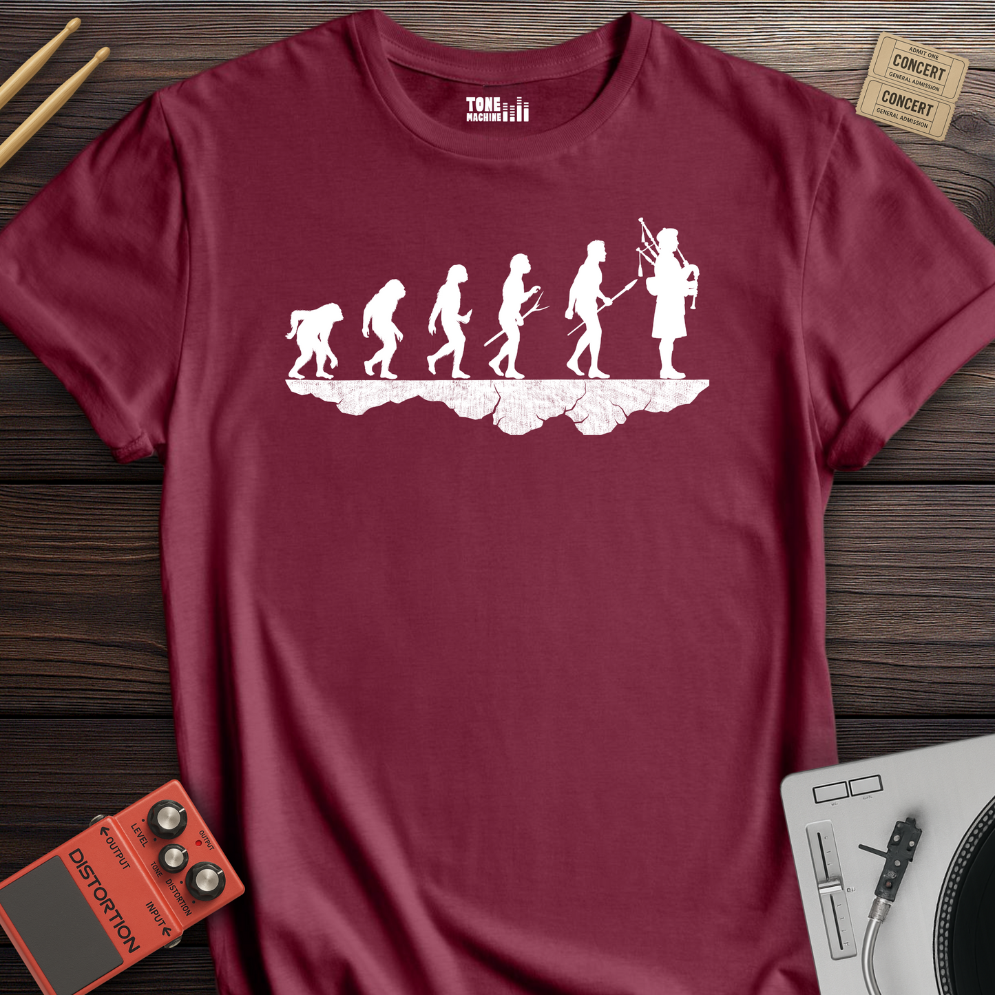 Bagpiper Evolution T-Shirt