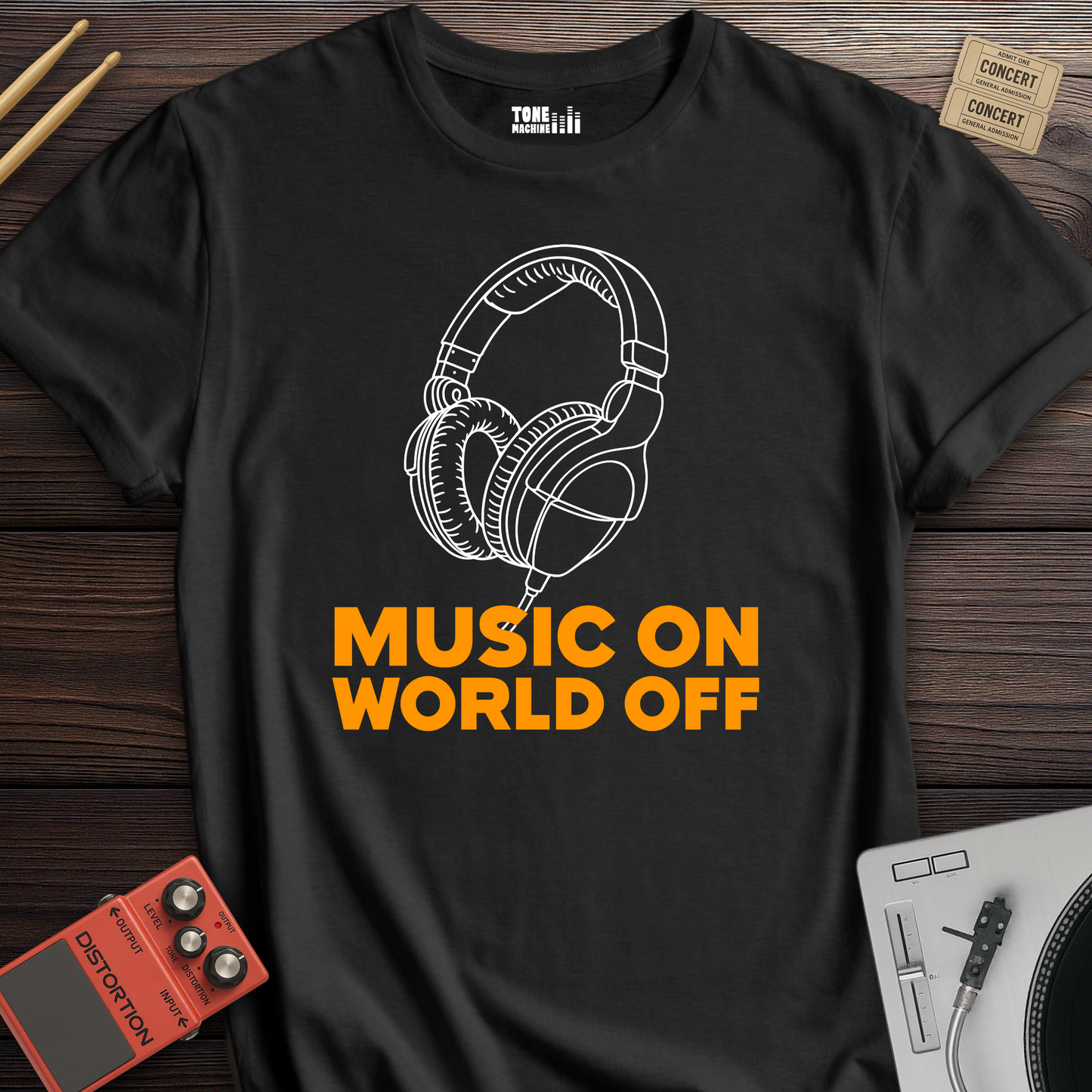 Music On World Off T-Shirt
