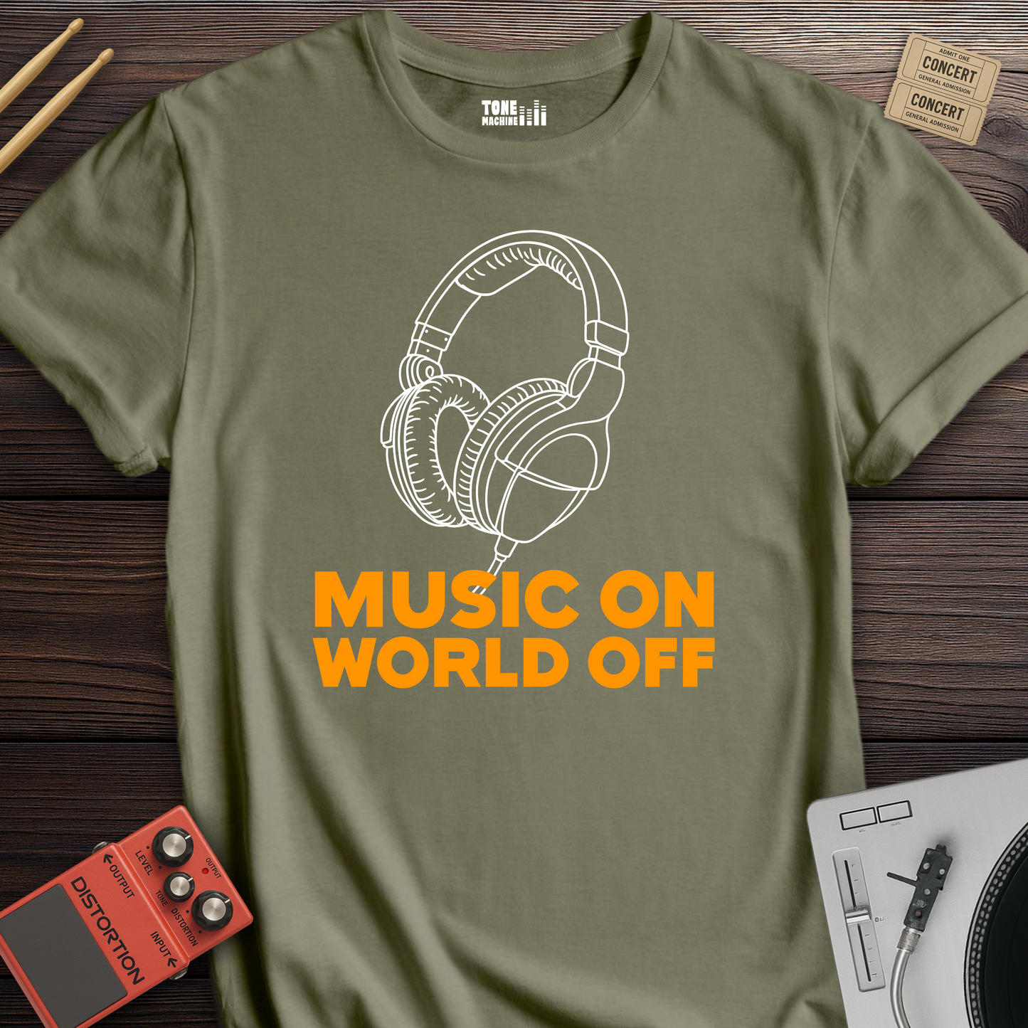 Music On World Off T-Shirt
