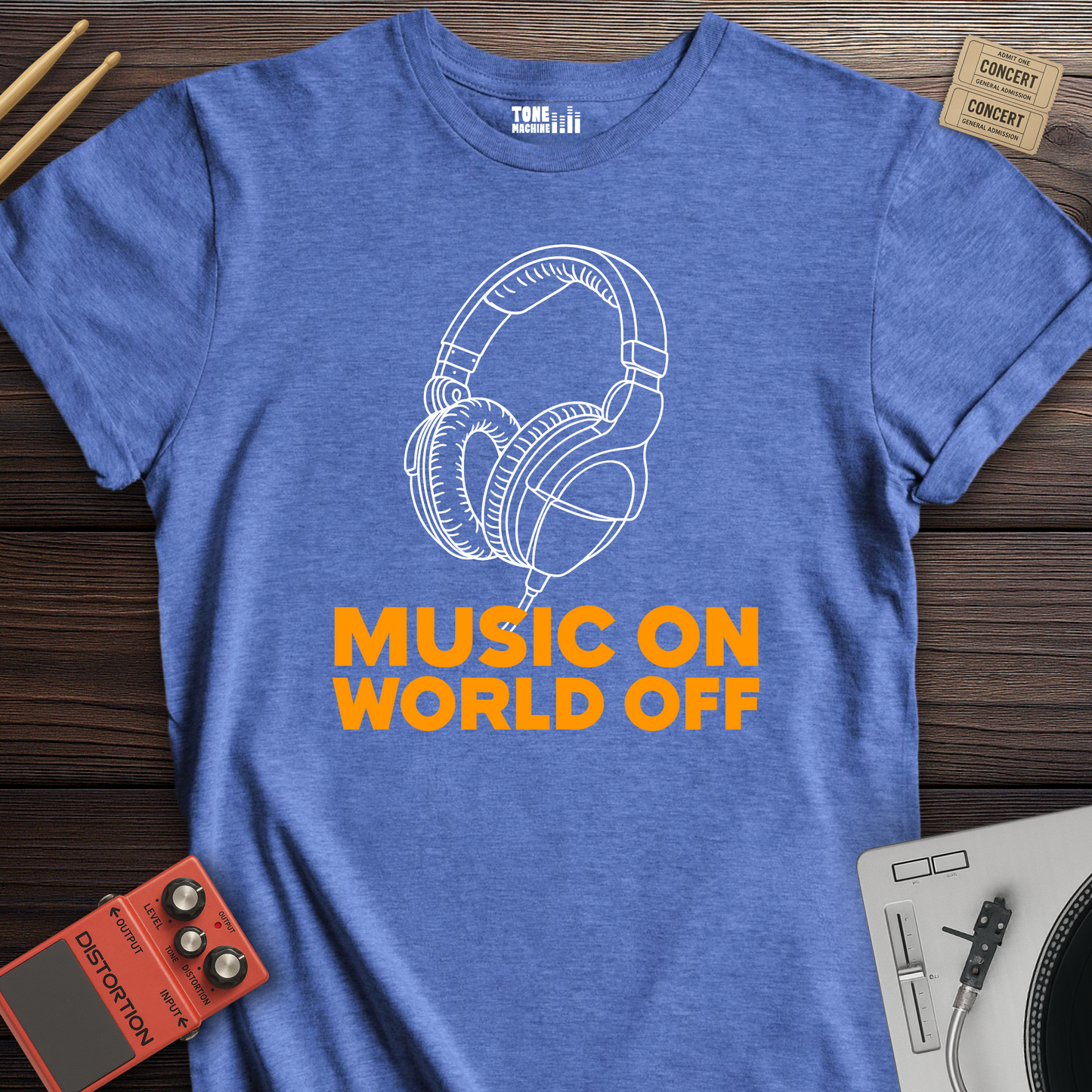 Music On World Off T-Shirt