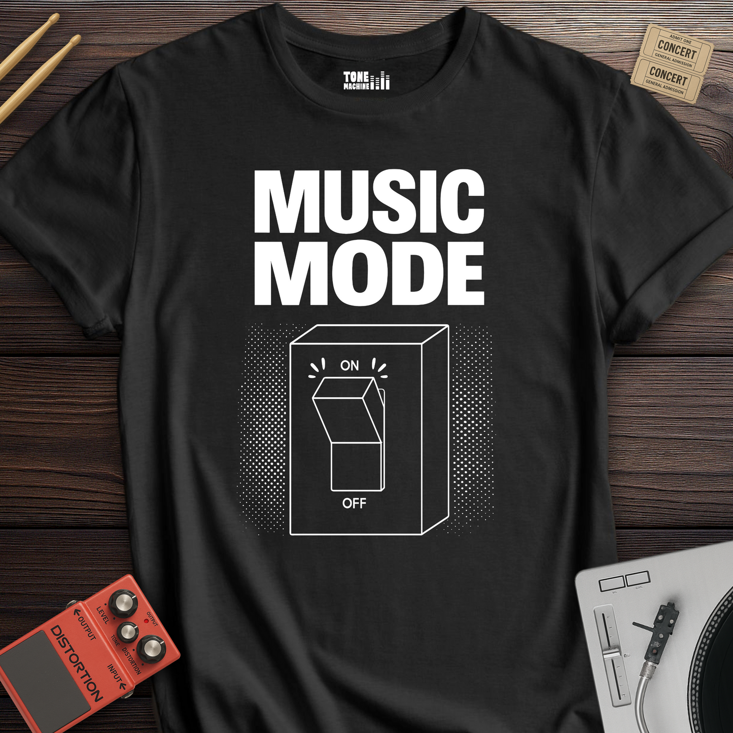Music Mode On T-Shirt