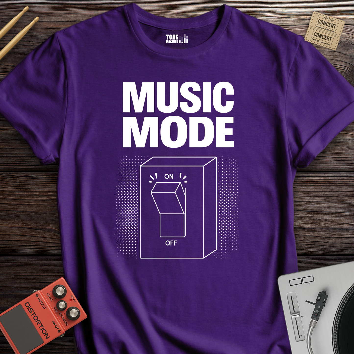 Music Mode On T-Shirt