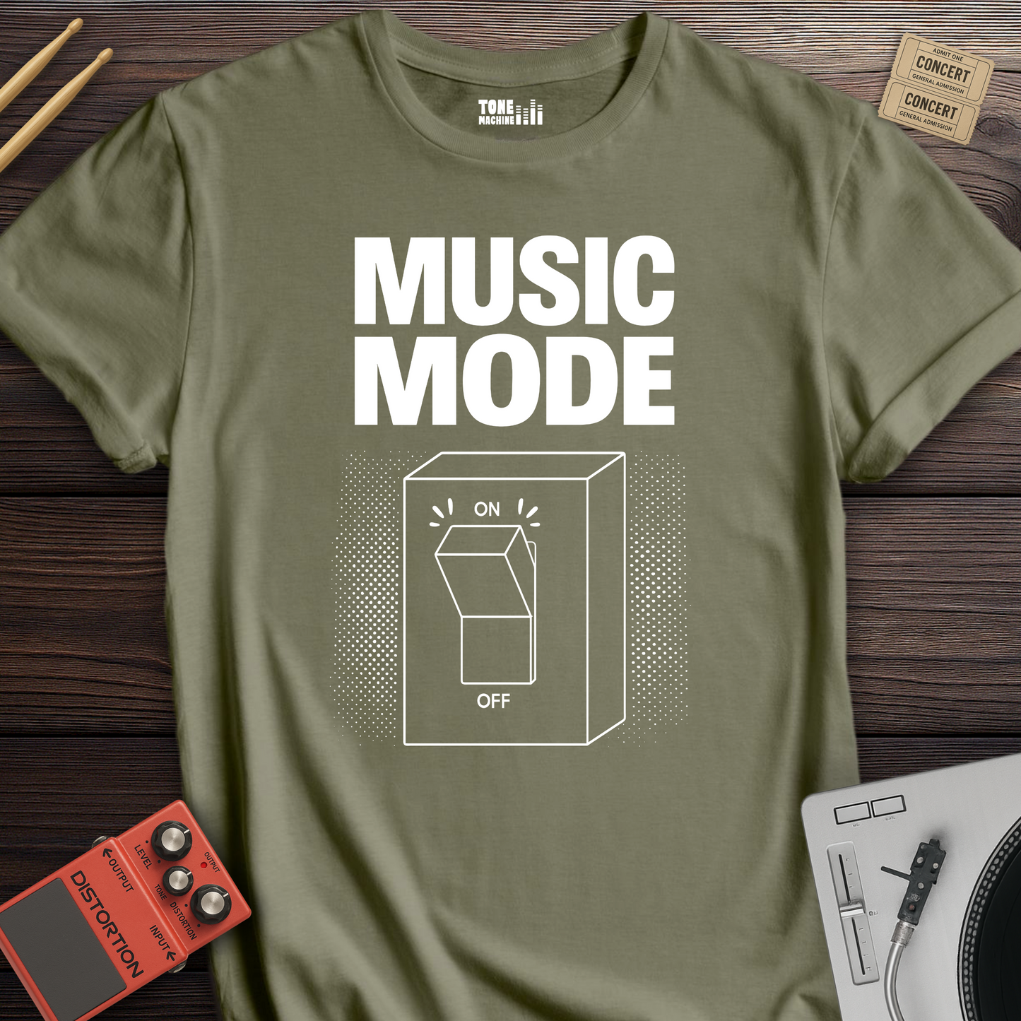 Music Mode On T-Shirt