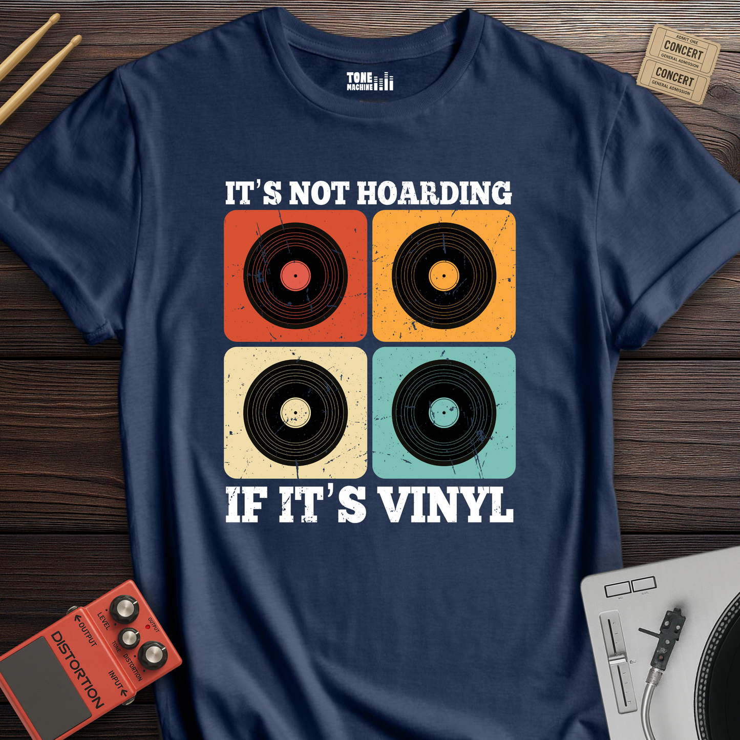 It's Not Hoarding If It's Vinyl T-Shirt