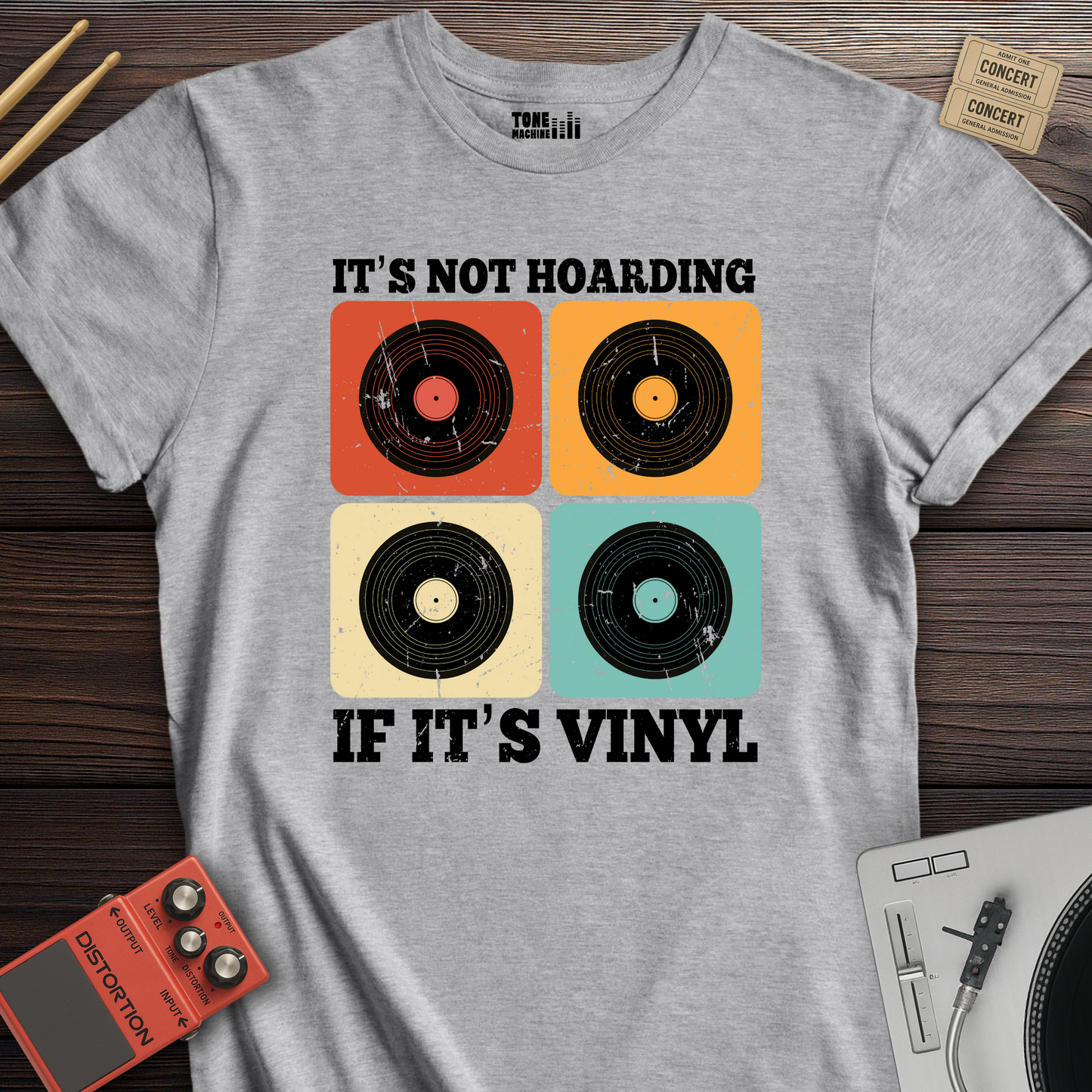 It's Not Hoarding If It's Vinyl T-Shirt