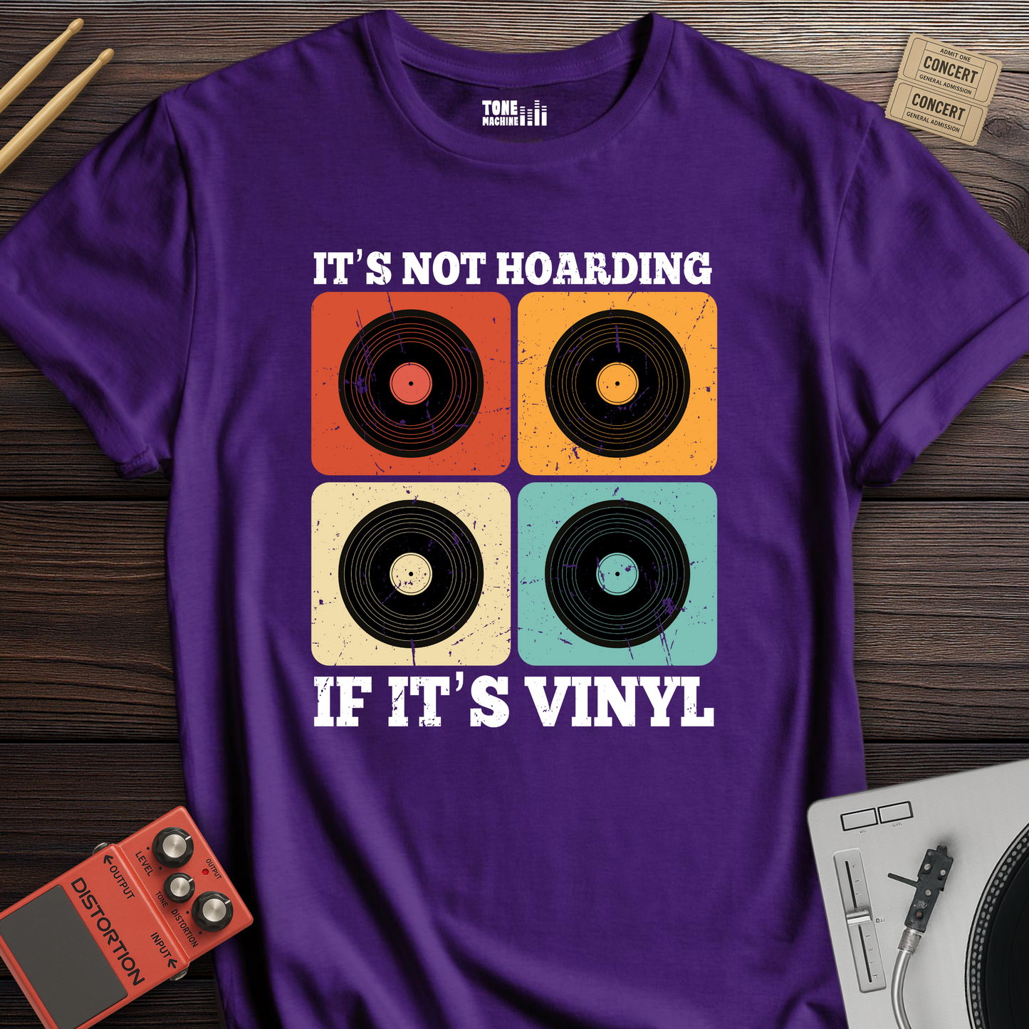 It's Not Hoarding If It's Vinyl T-Shirt