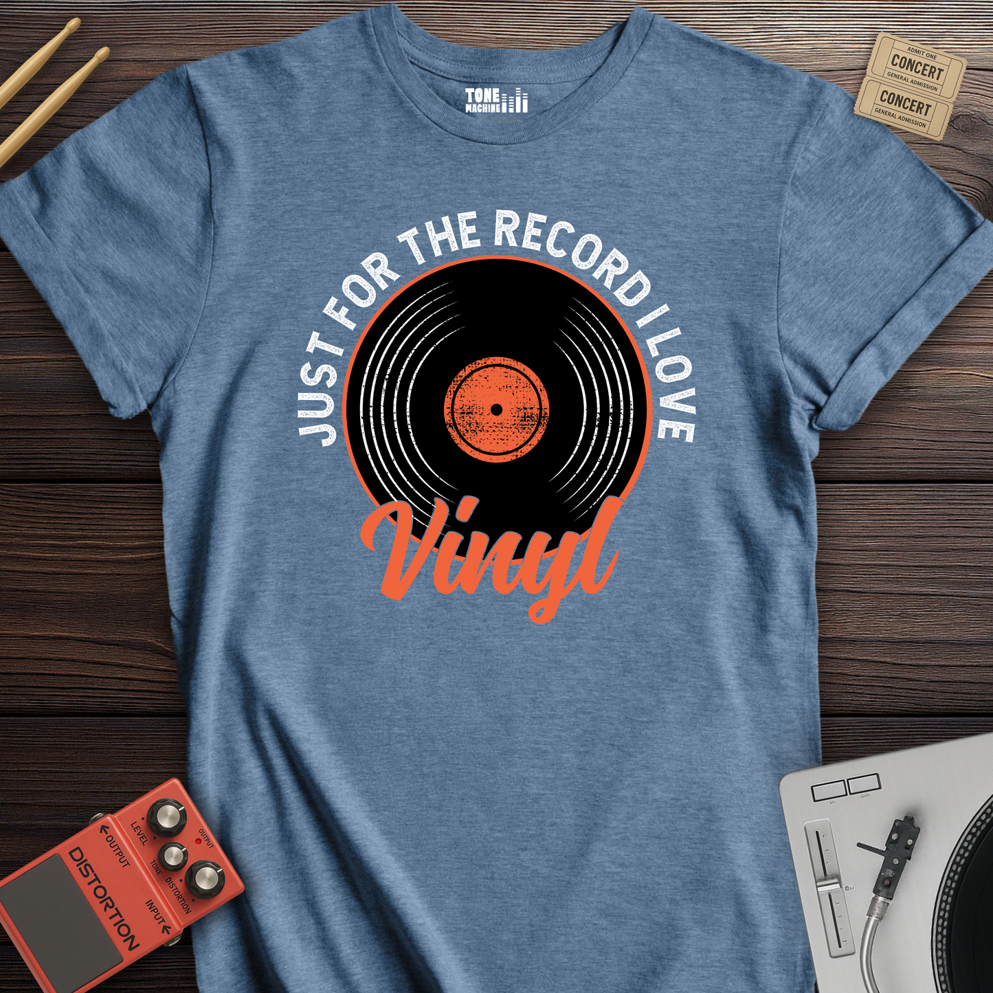 Just For The Record I Love Vinyl T-Shirt