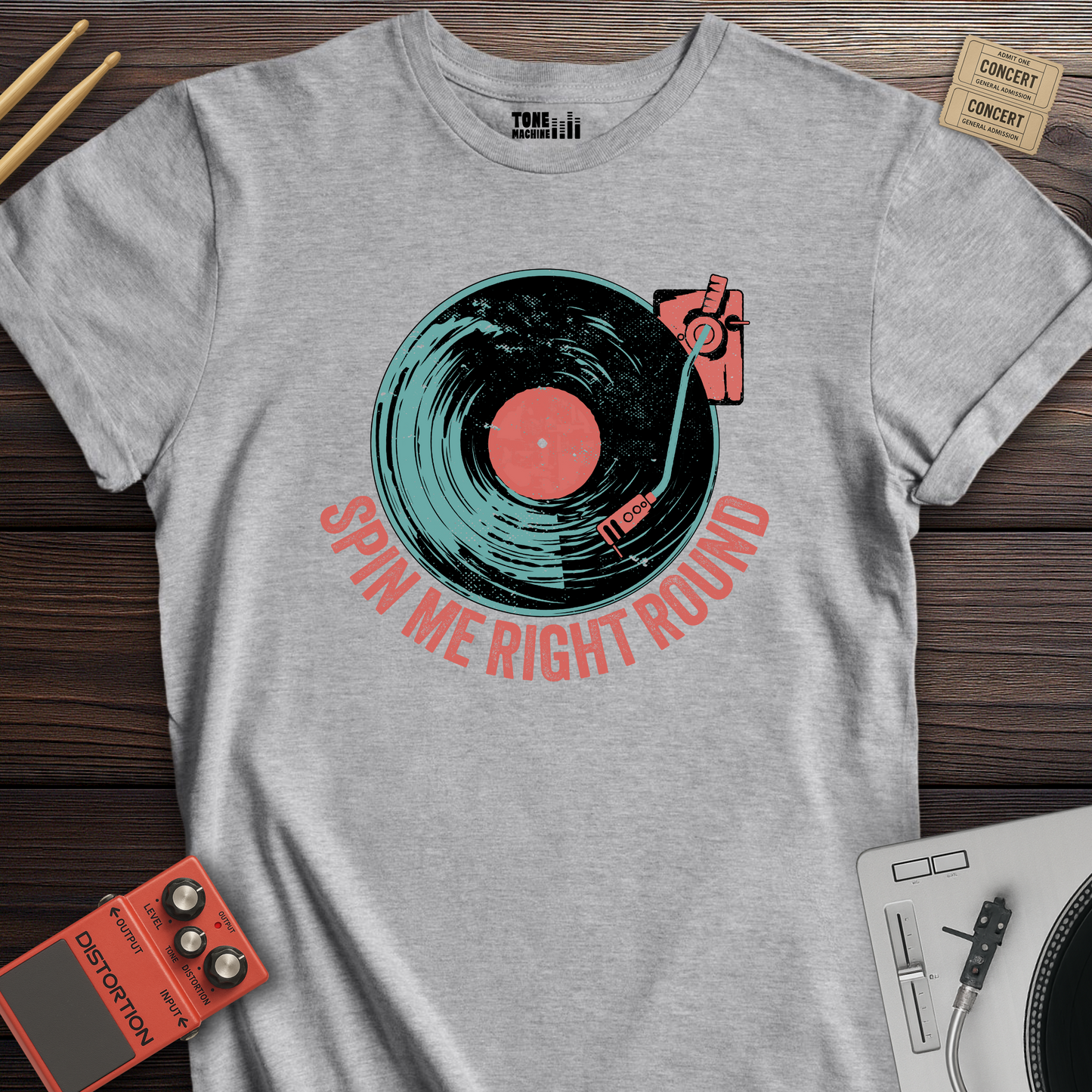 Spin Me Right Round Vinyl T-Shirt