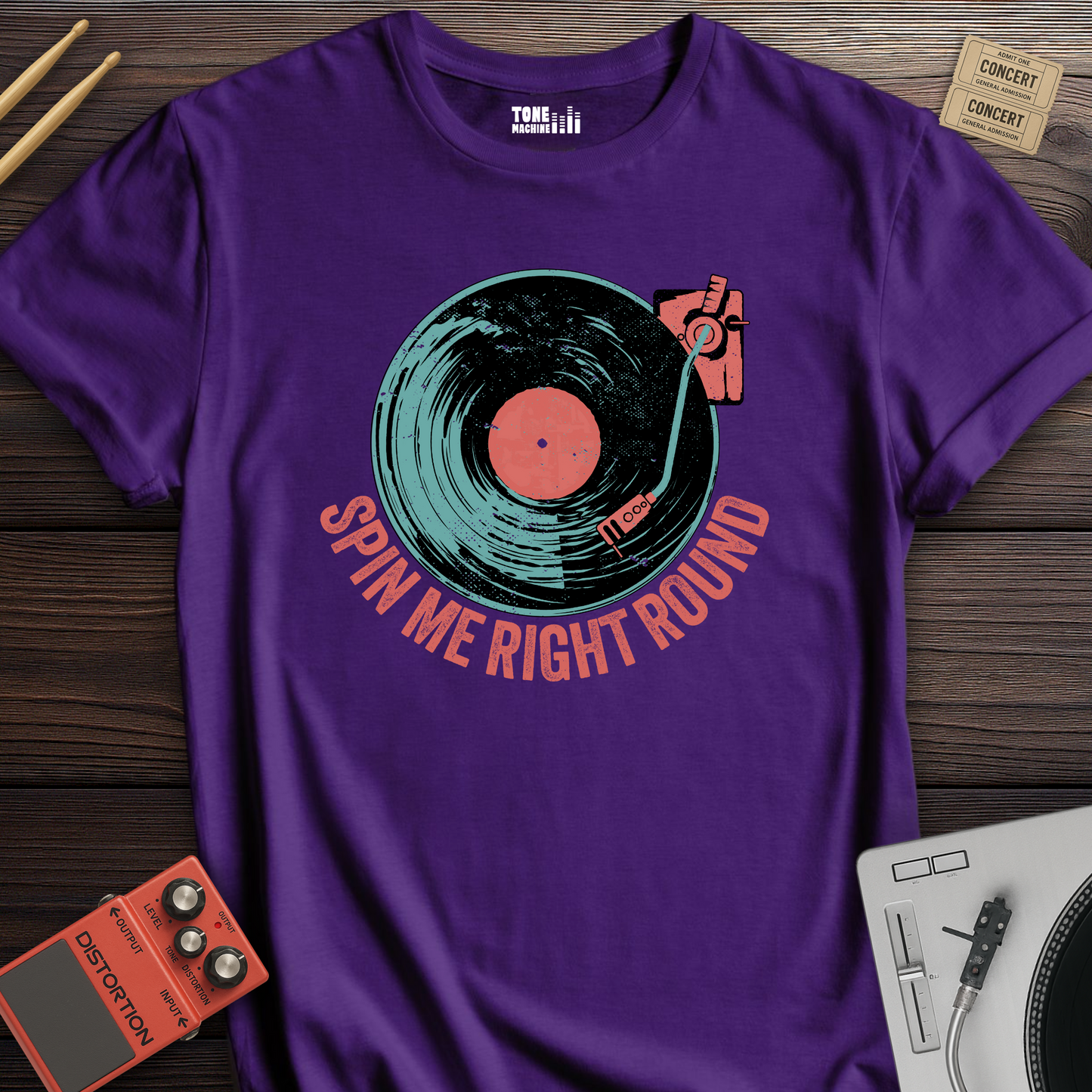 Spin Me Right Round Vinyl T-Shirt