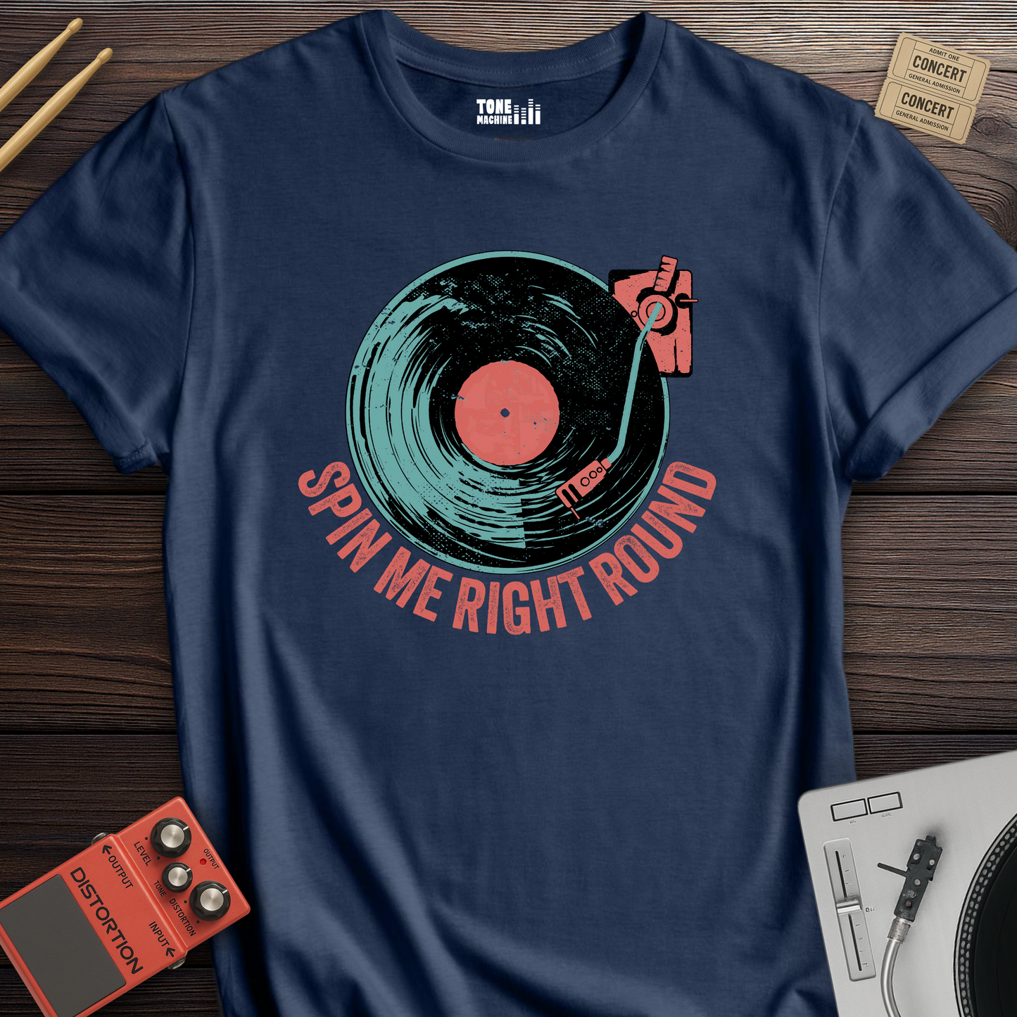 Spin Me Right Round Vinyl T-Shirt