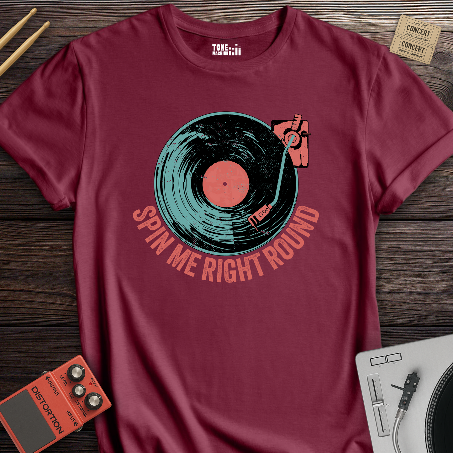Spin Me Right Round Vinyl T-Shirt