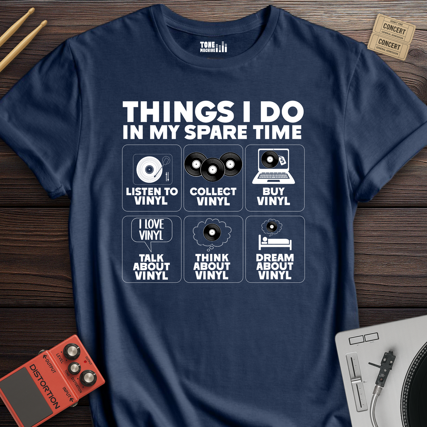 Things I Do In My Spare Time Vinyl T-Shirt