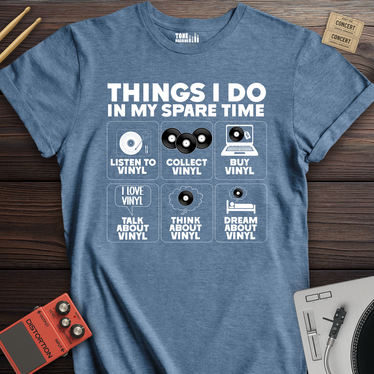 Things I Do In My Spare Time Vinyl T-Shirt