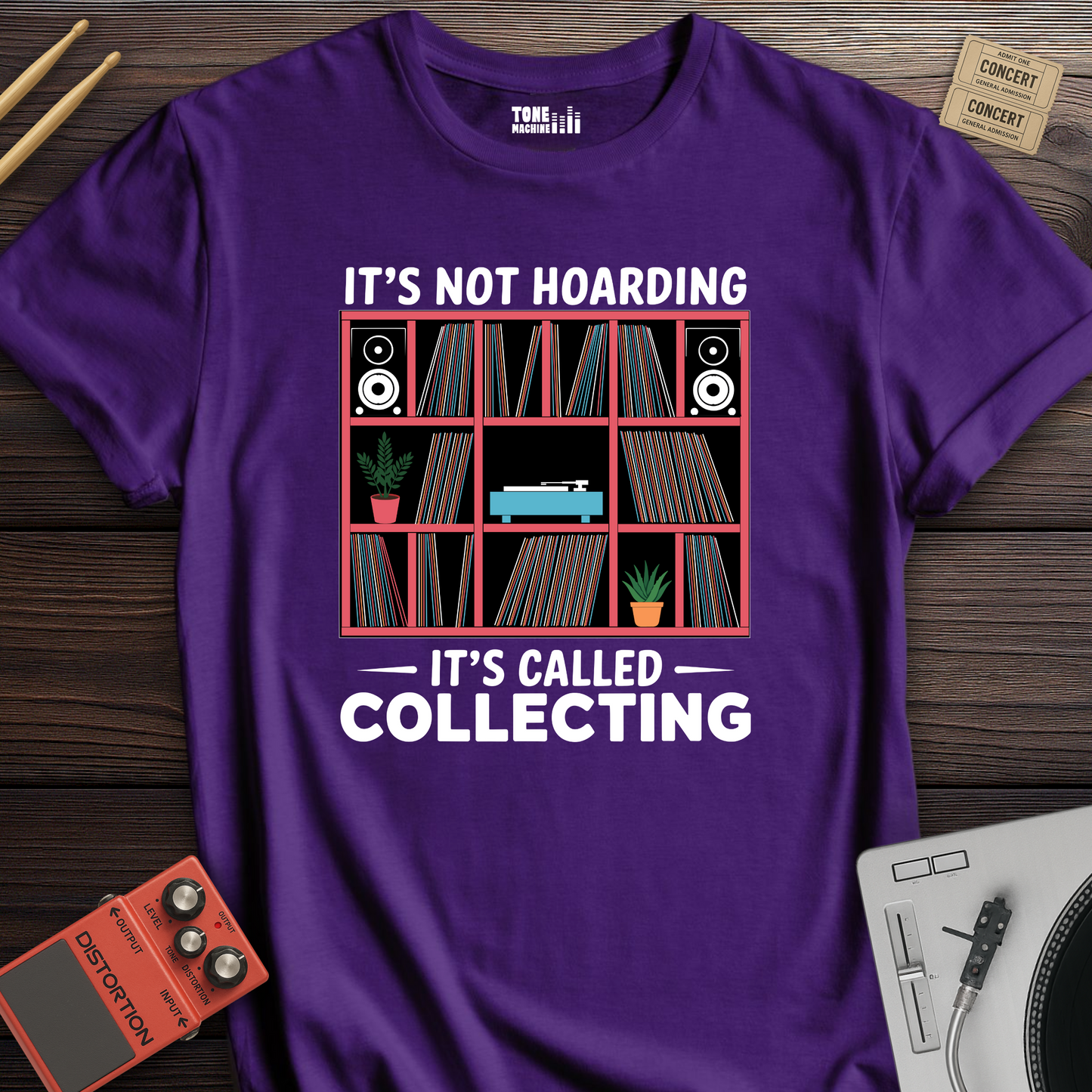 It's Not Hoarding It's Collecting Vinyl T-Shirt