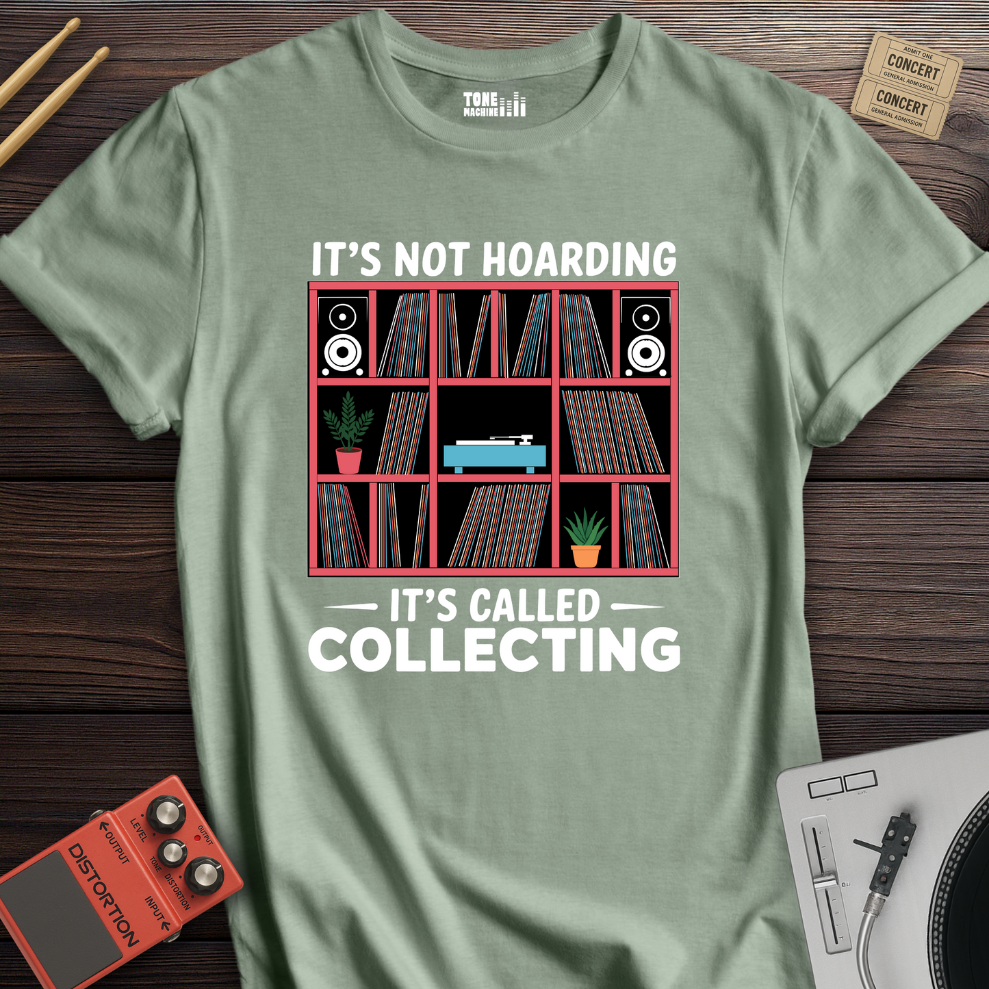 It's Not Hoarding It's Collecting Vinyl T-Shirt