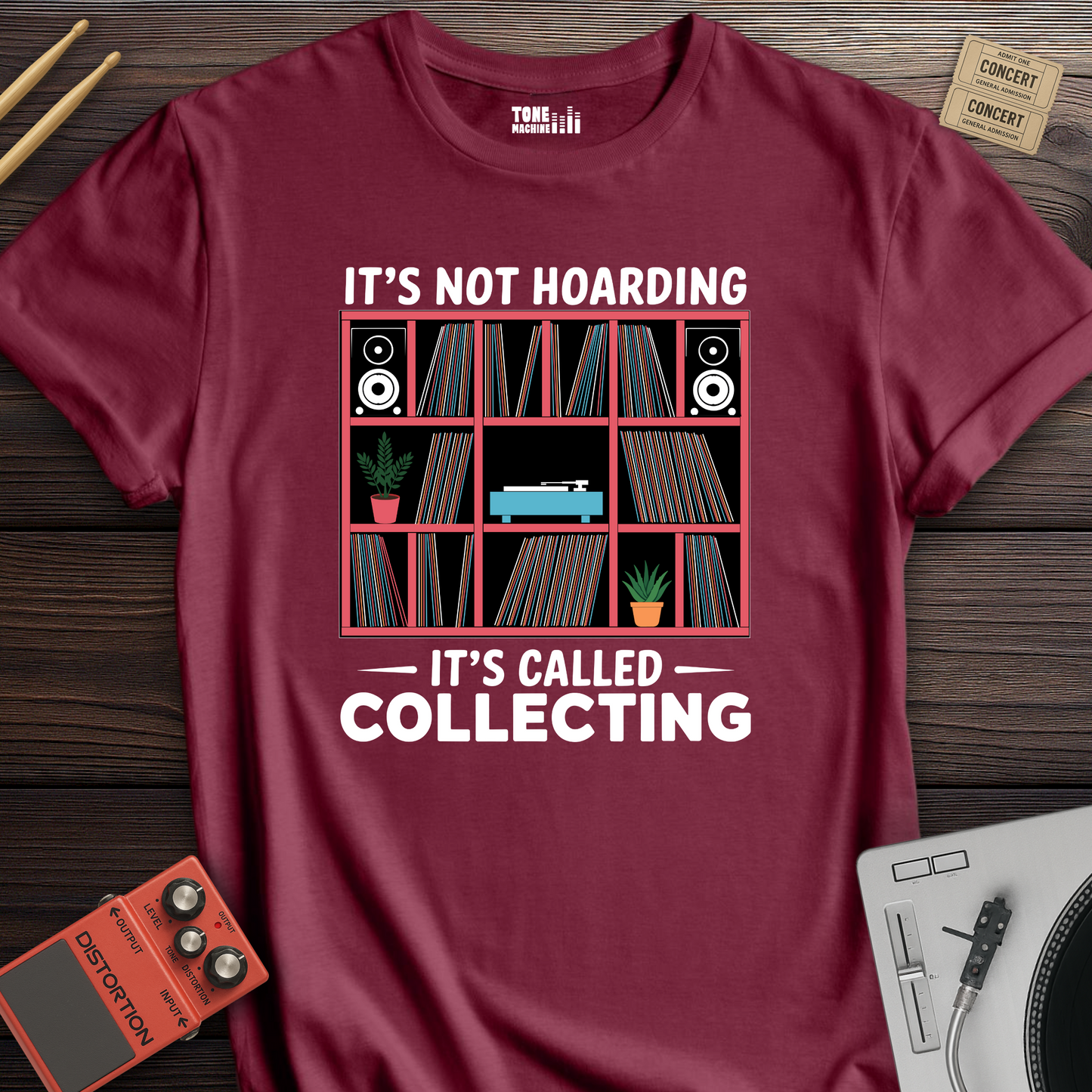 It's Not Hoarding It's Collecting Vinyl T-Shirt