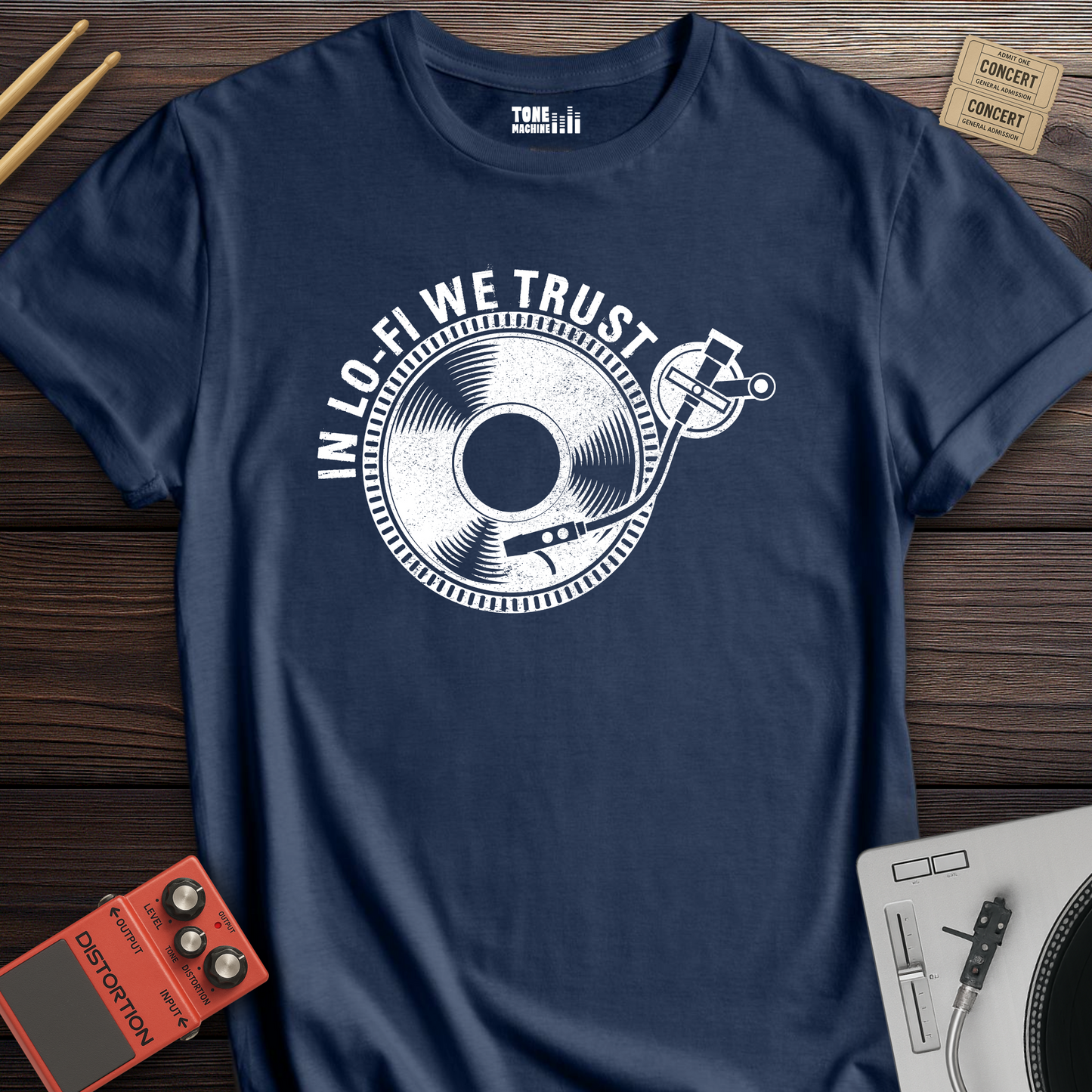 In Lo-Fi We Trust Vinyl T-Shirt