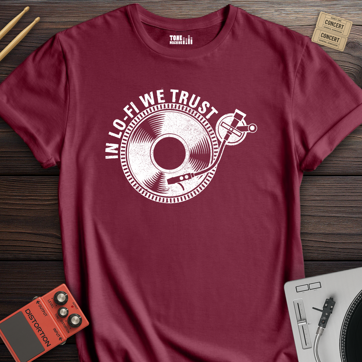 In Lo-Fi We Trust Vinyl T-Shirt