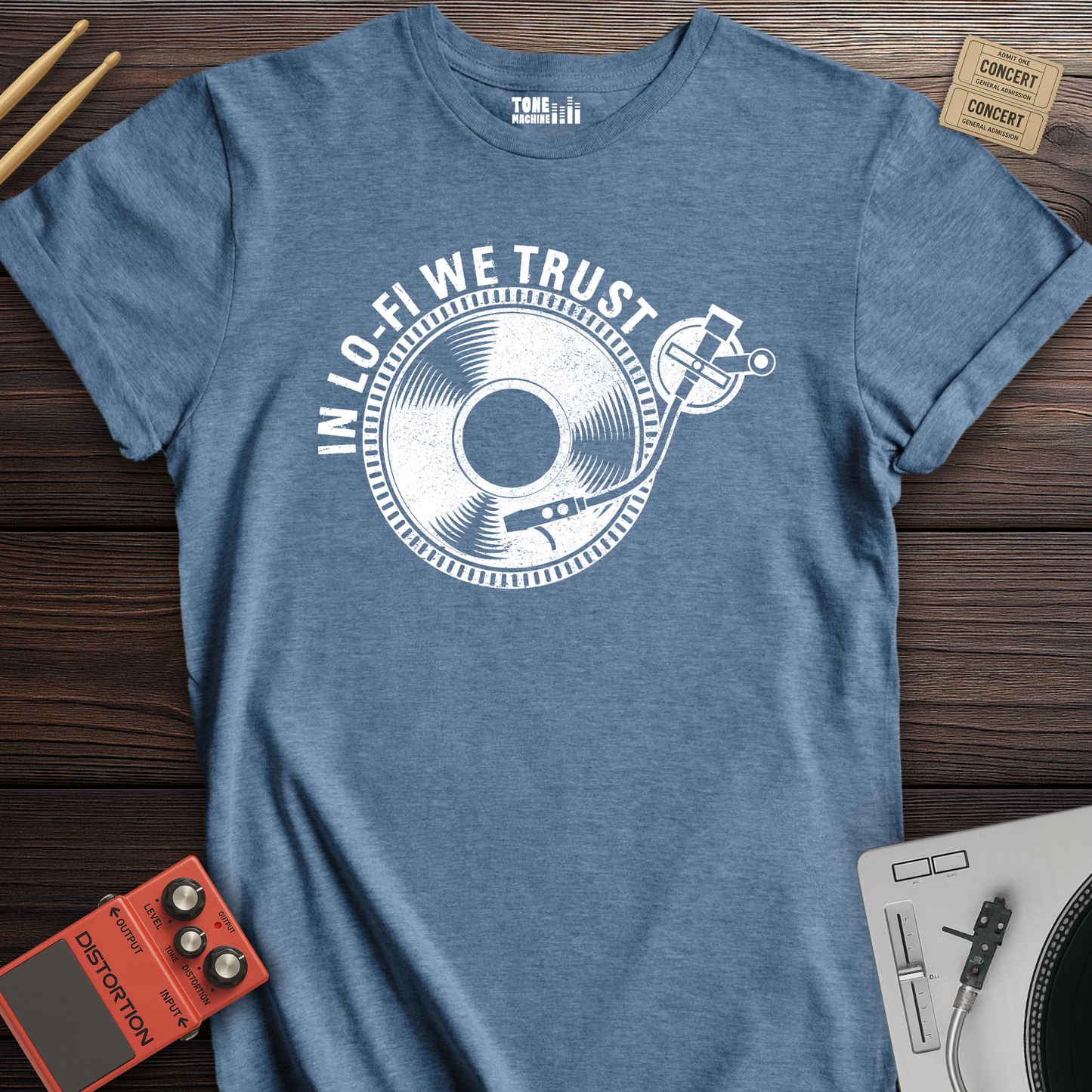 In Lo-Fi We Trust Vinyl T-Shirt