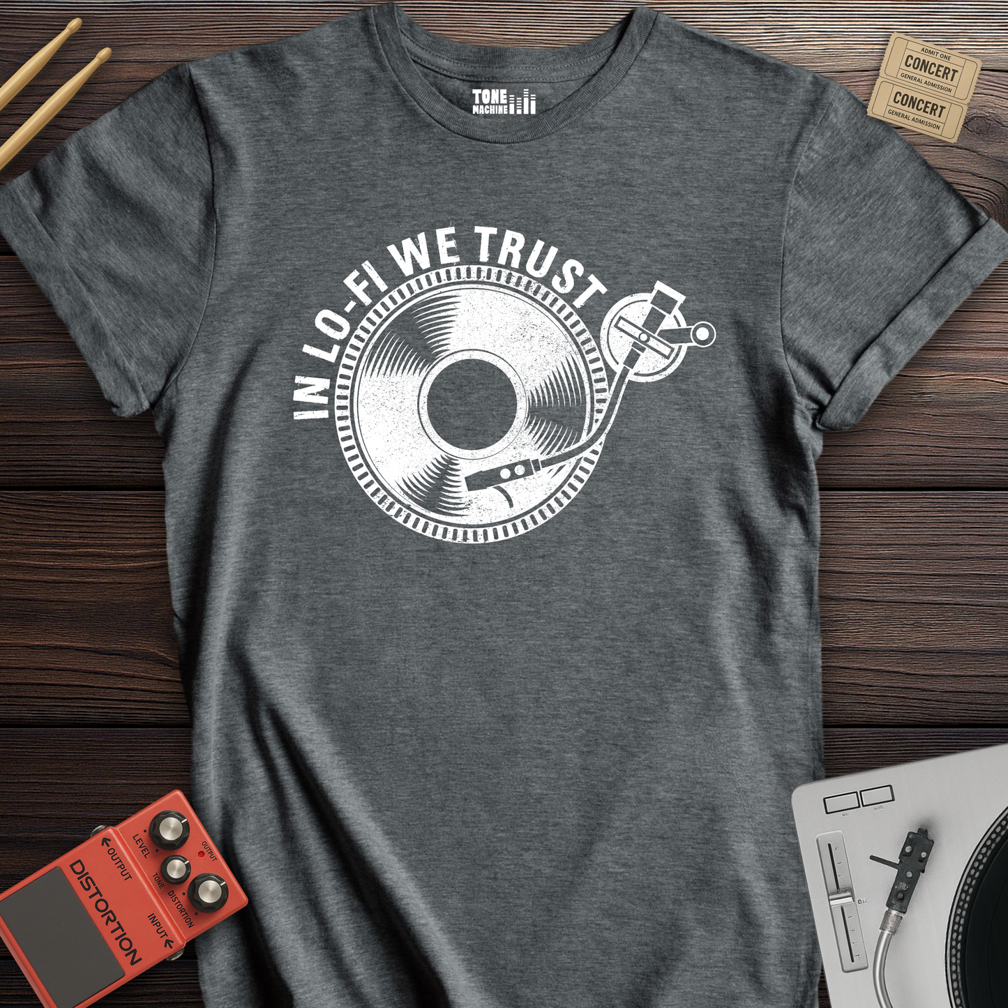 In Lo-Fi We Trust Vinyl T-Shirt
