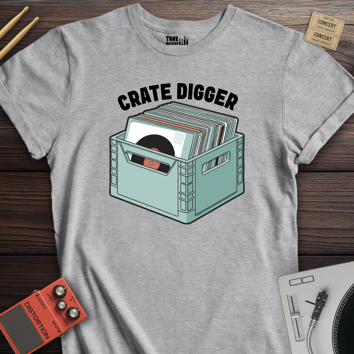 Crate Digger Vinyl T-Shirt
