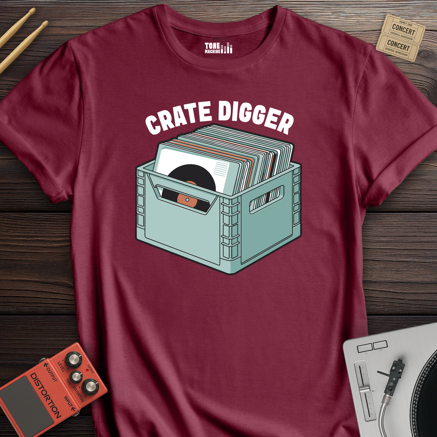 Crate Digger Vinyl T-Shirt