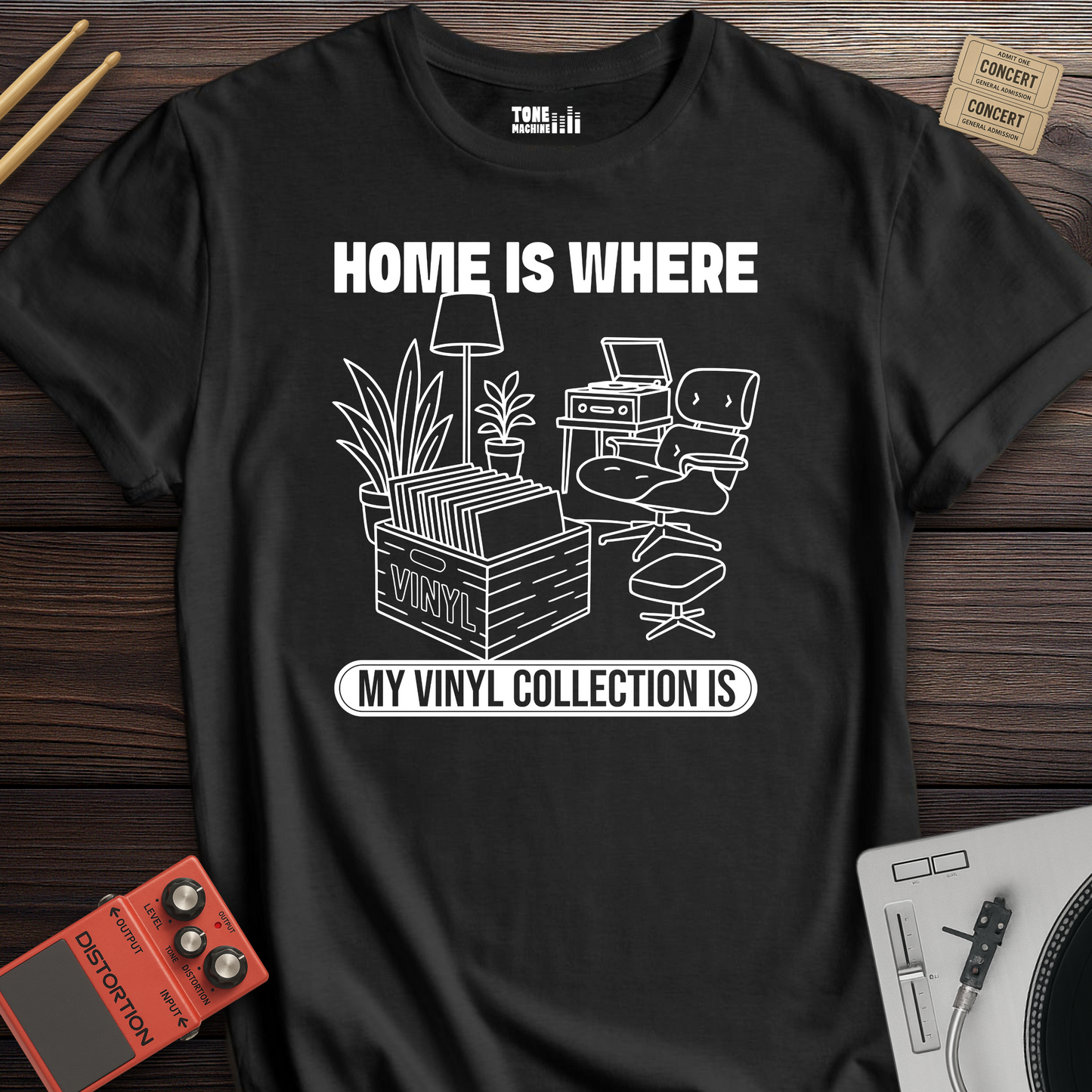 Home Is Where My Vinyl Collection Is T-Shirt