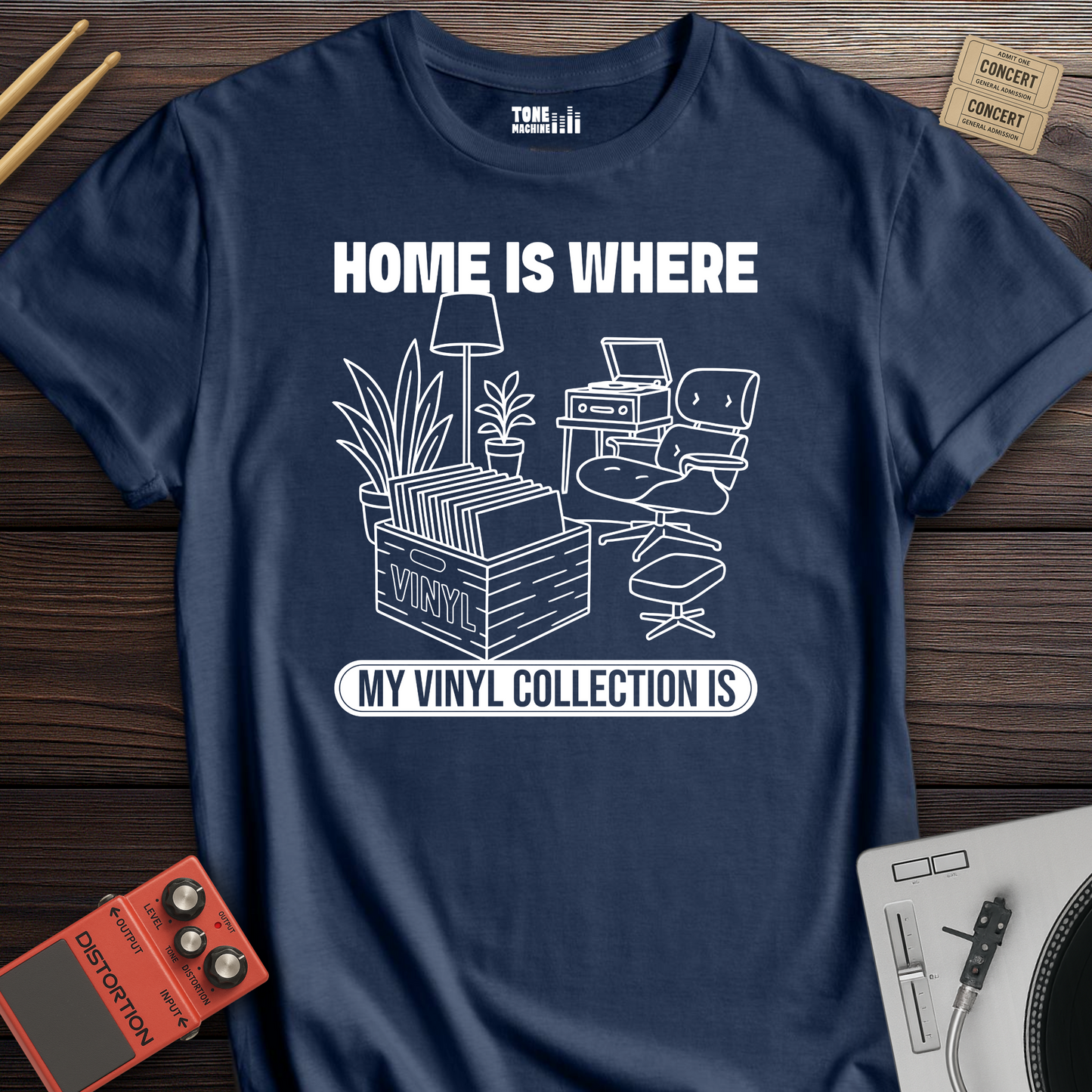 Home Is Where My Vinyl Collection Is T-Shirt