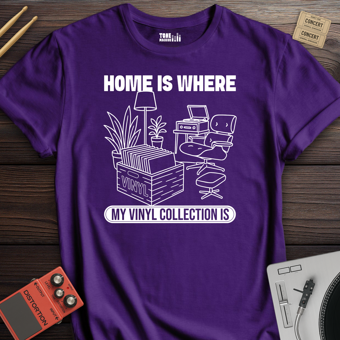 Home Is Where My Vinyl Collection Is T-Shirt