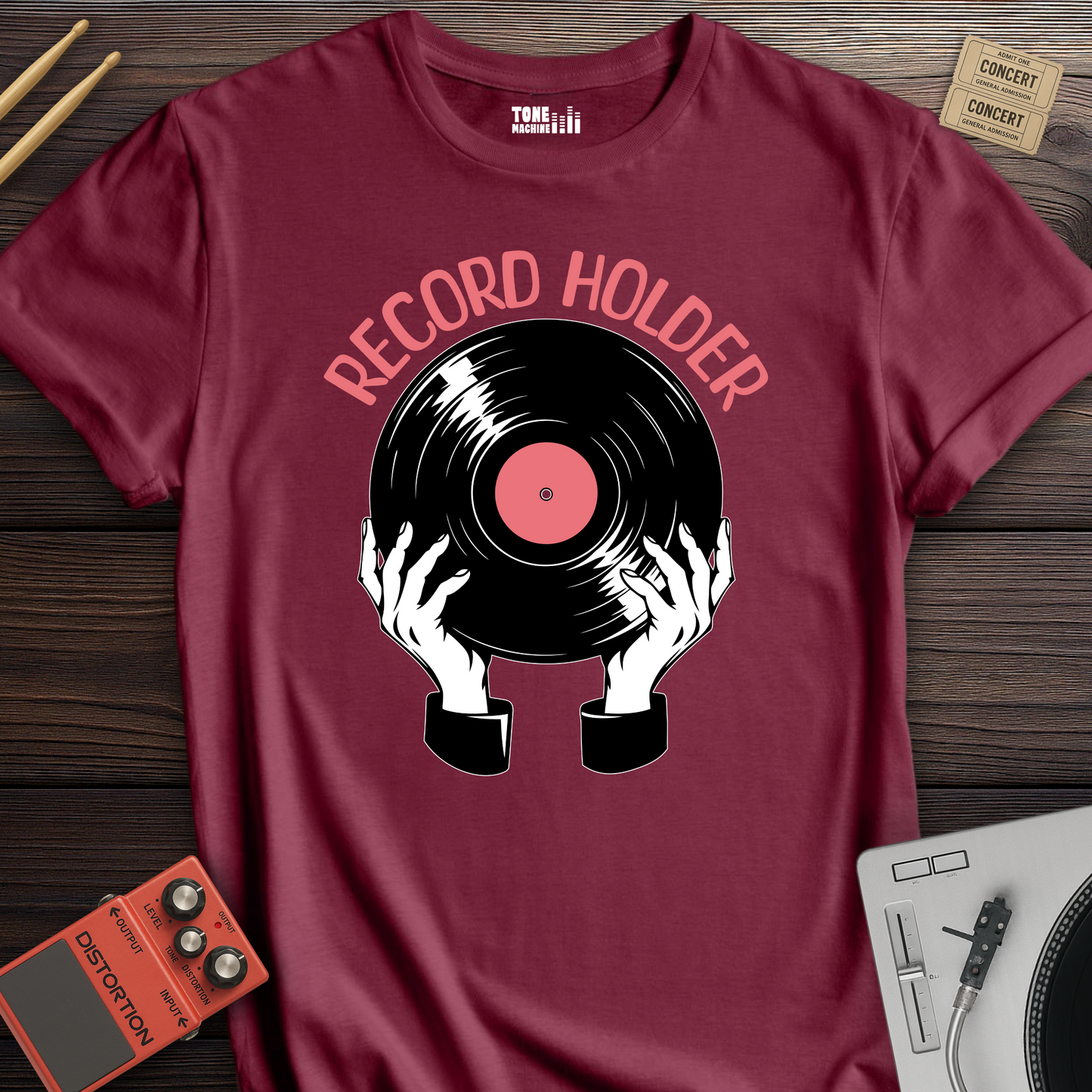 Record Holder Vinyl T-Shirt