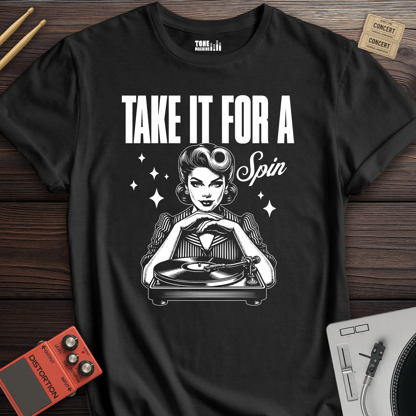 Take It For A Spin Vinyl T-Shirt