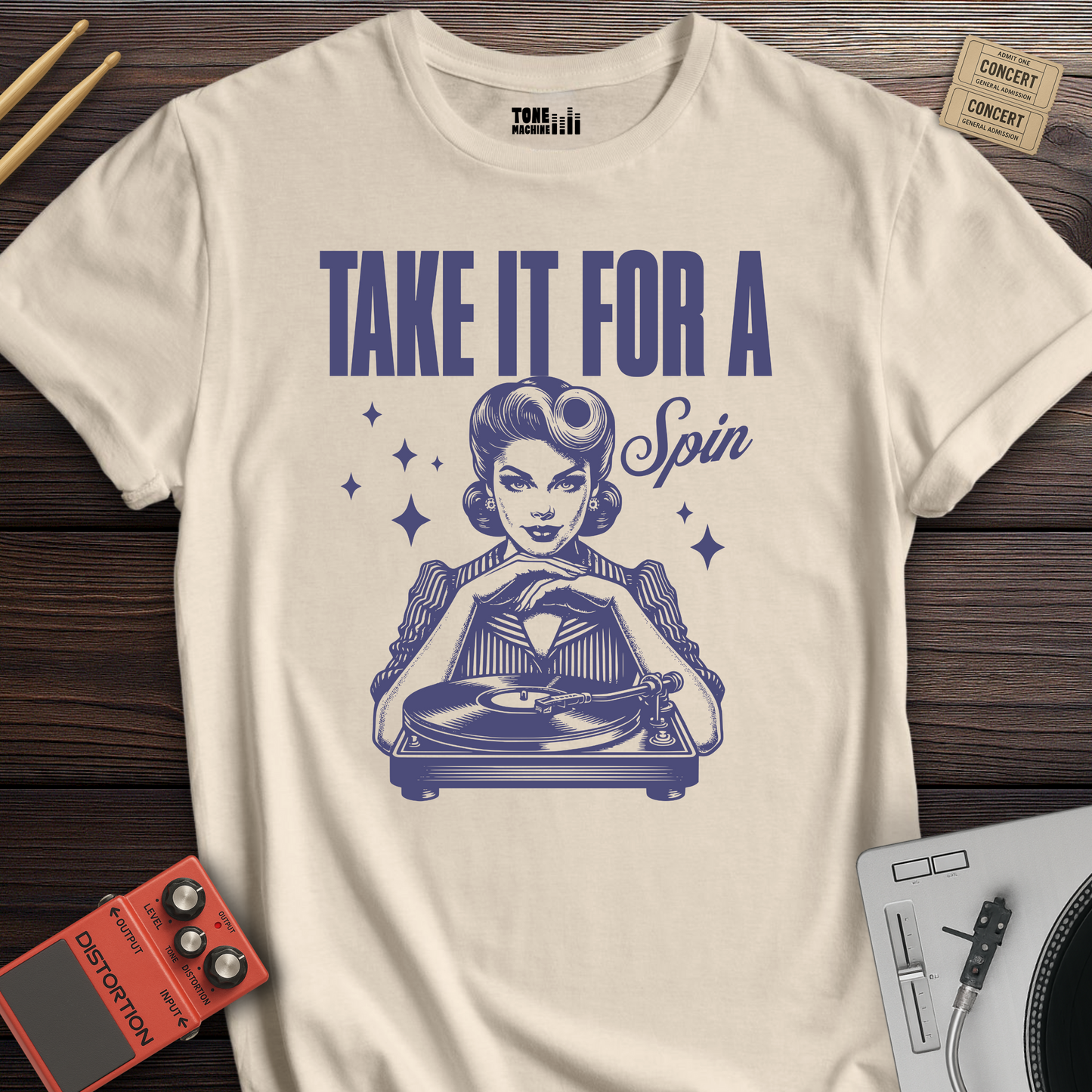 Take It For A Spin Vinyl T-Shirt