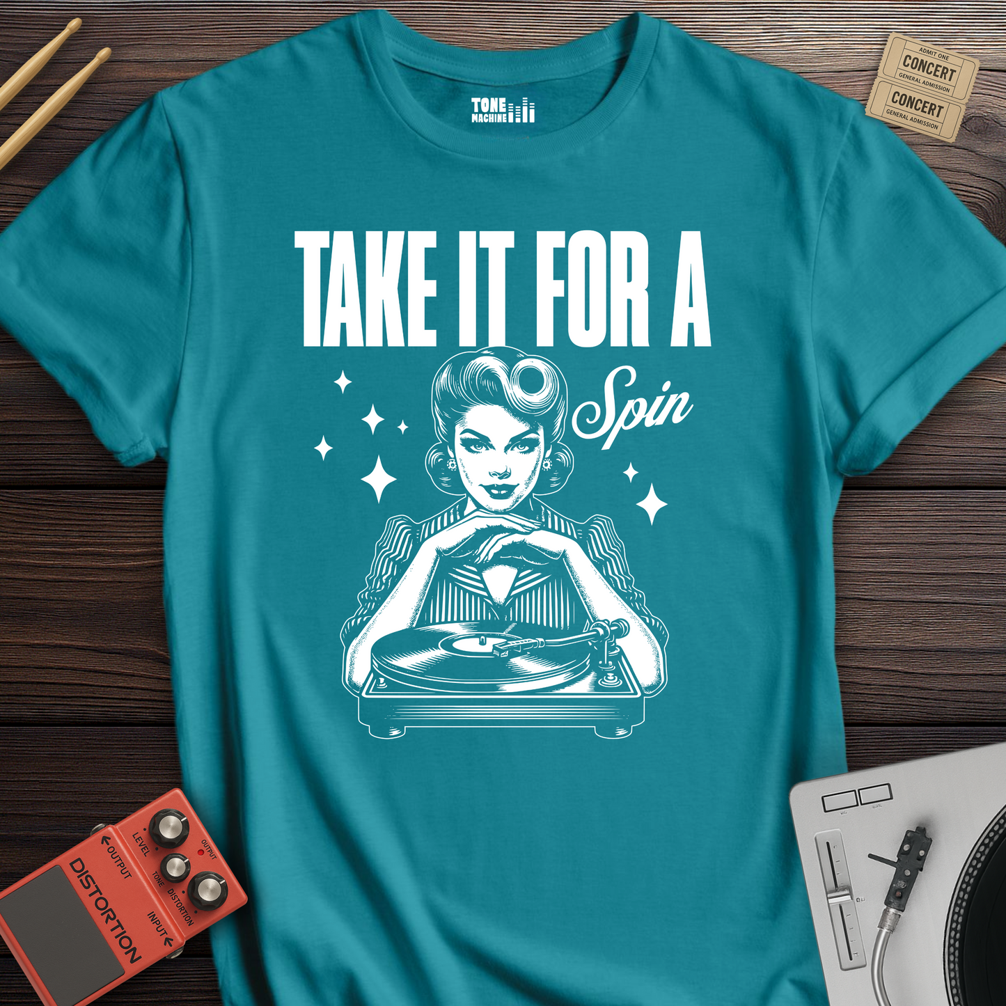 Take It For A Spin Vinyl T-Shirt