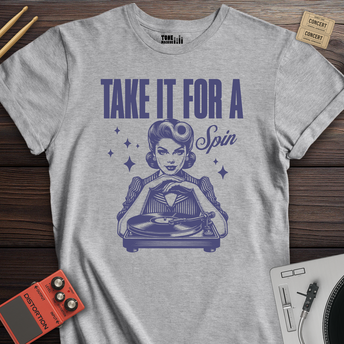 Take It For A Spin Vinyl T-Shirt