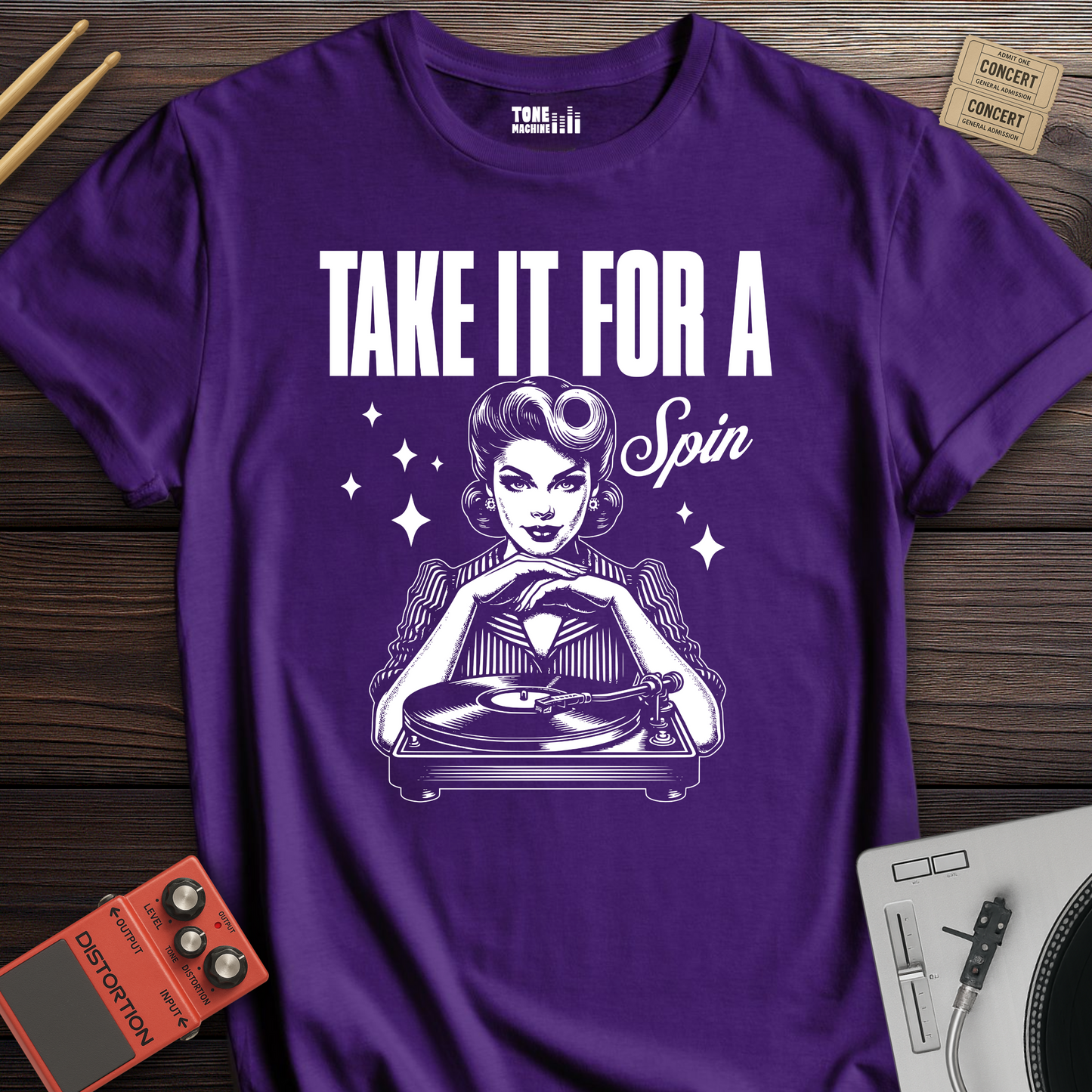 Take It For A Spin Vinyl T-Shirt