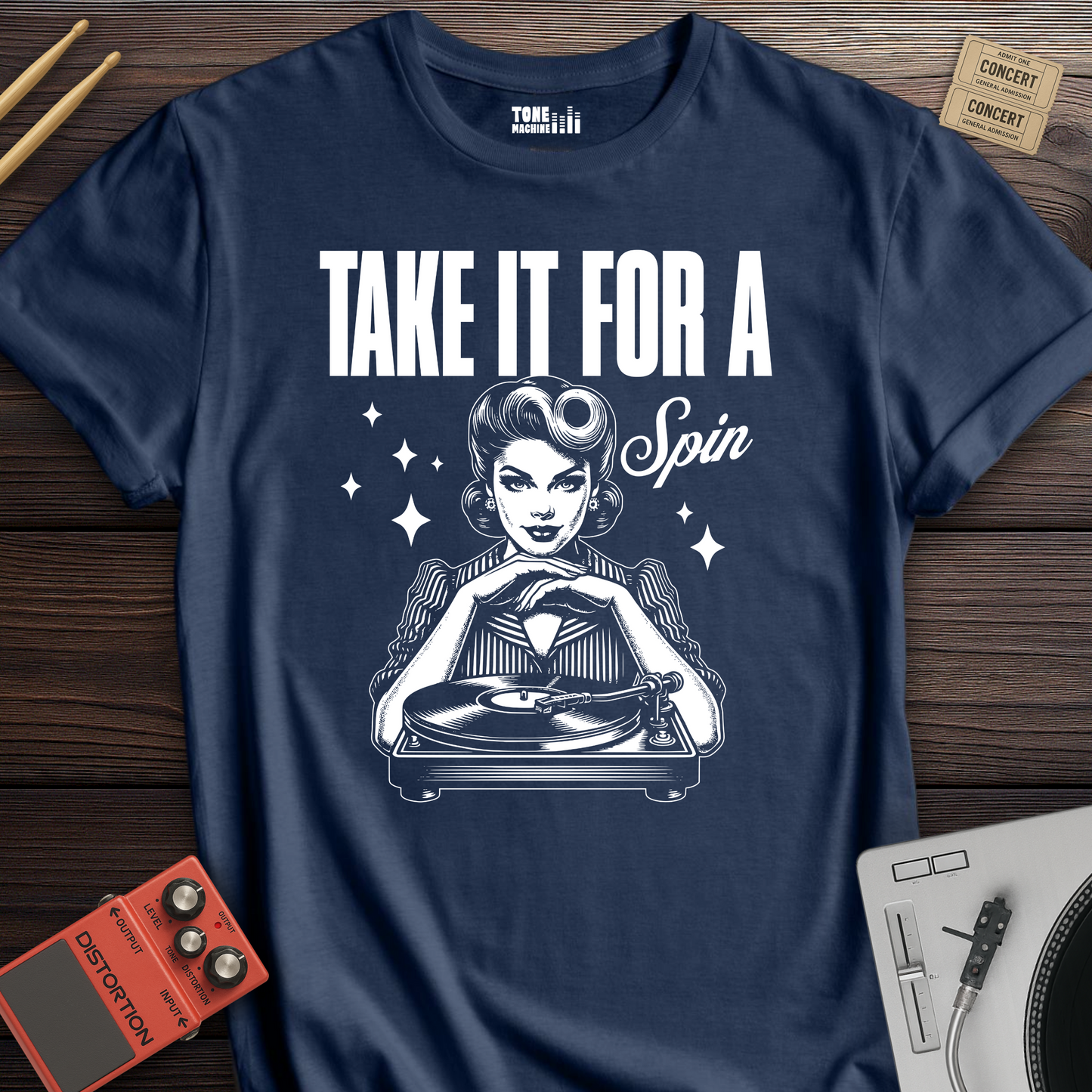 Take It For A Spin Vinyl T-Shirt