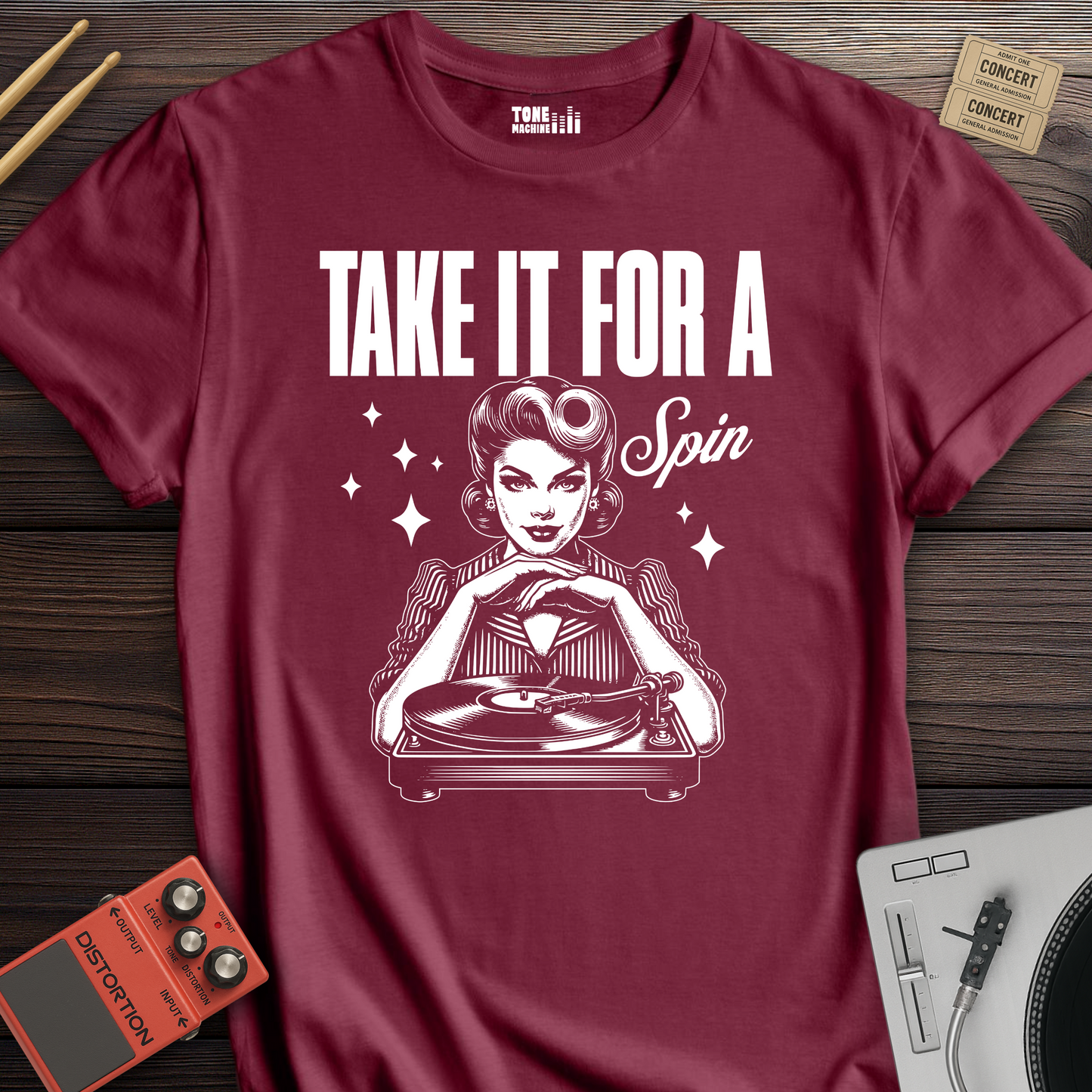 Take It For A Spin Vinyl T-Shirt