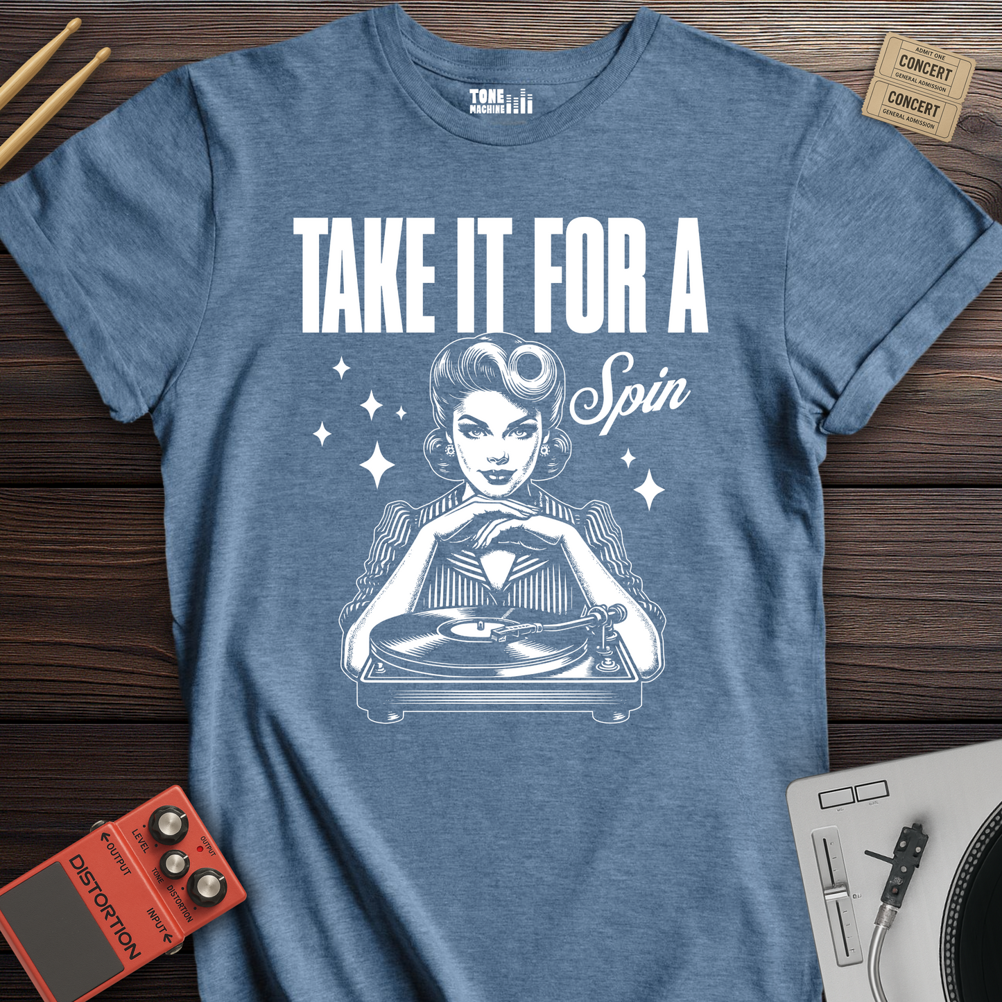 Take It For A Spin Vinyl T-Shirt