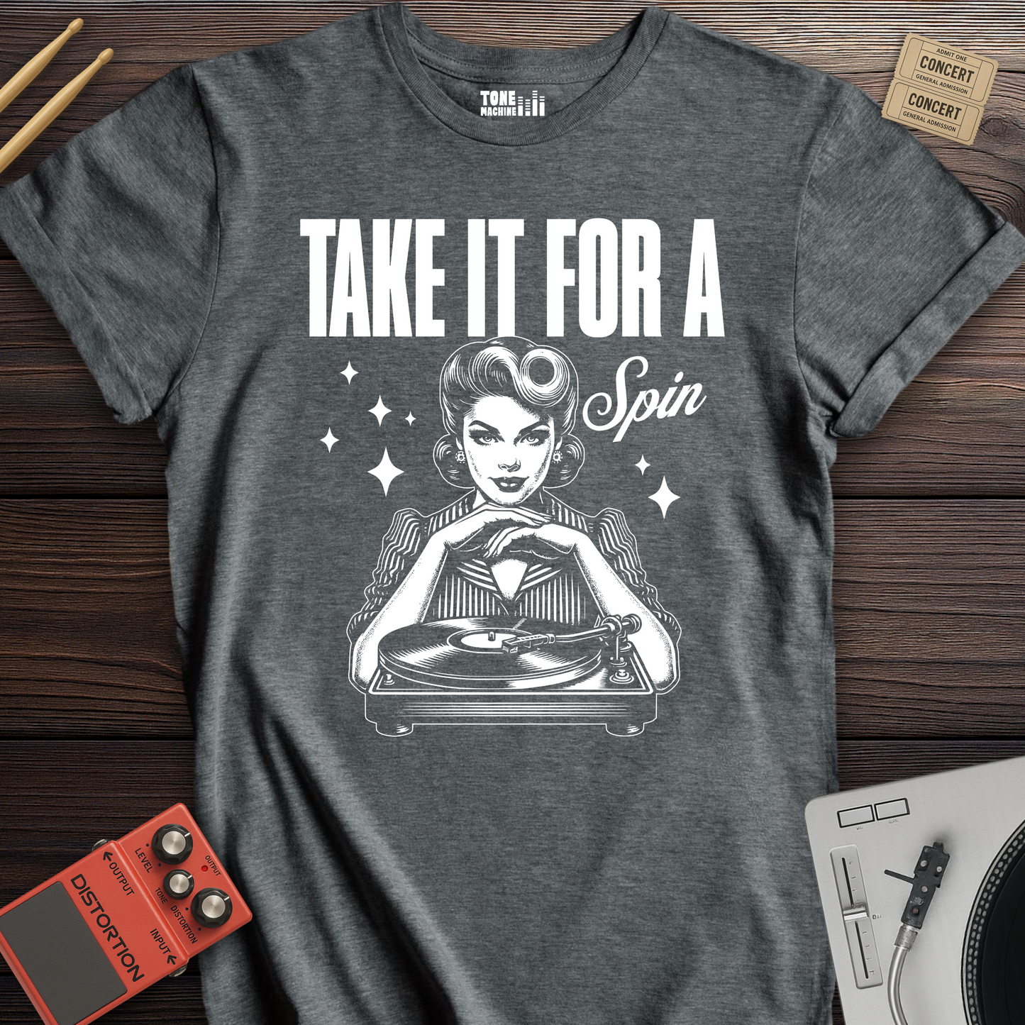 Take It For A Spin Vinyl T-Shirt