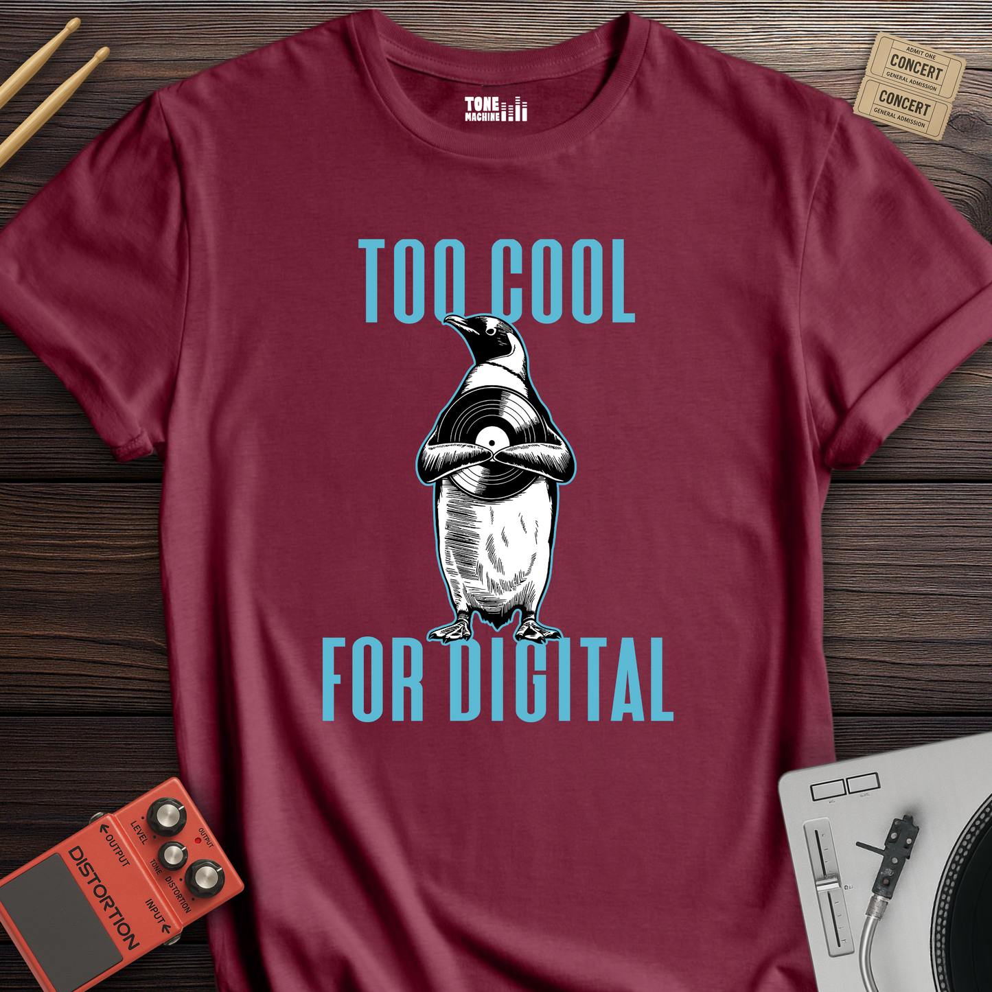 Too Cool For Digital Vinyl T-Shirt