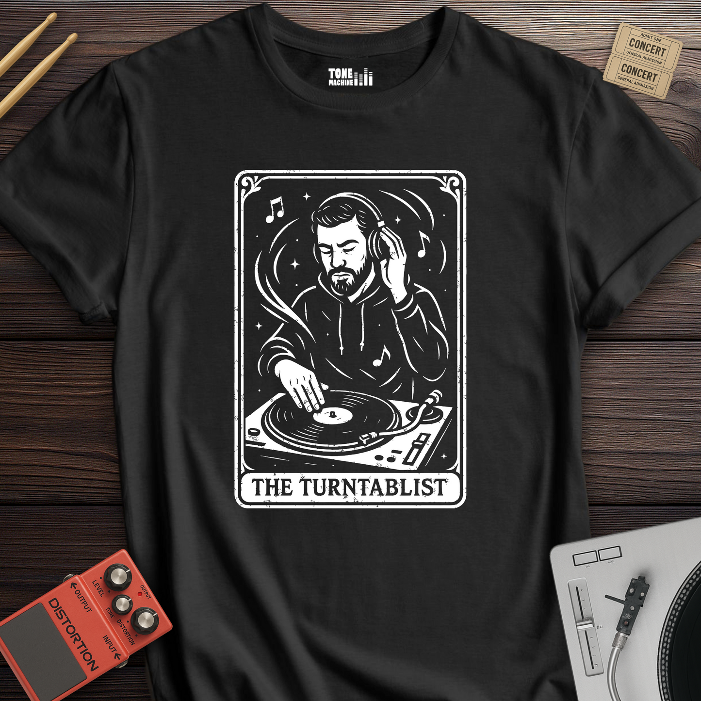 The Turntablist Tarot Card T-Shirt