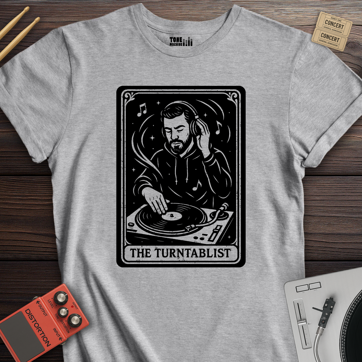 The Turntablist Tarot Card T-Shirt