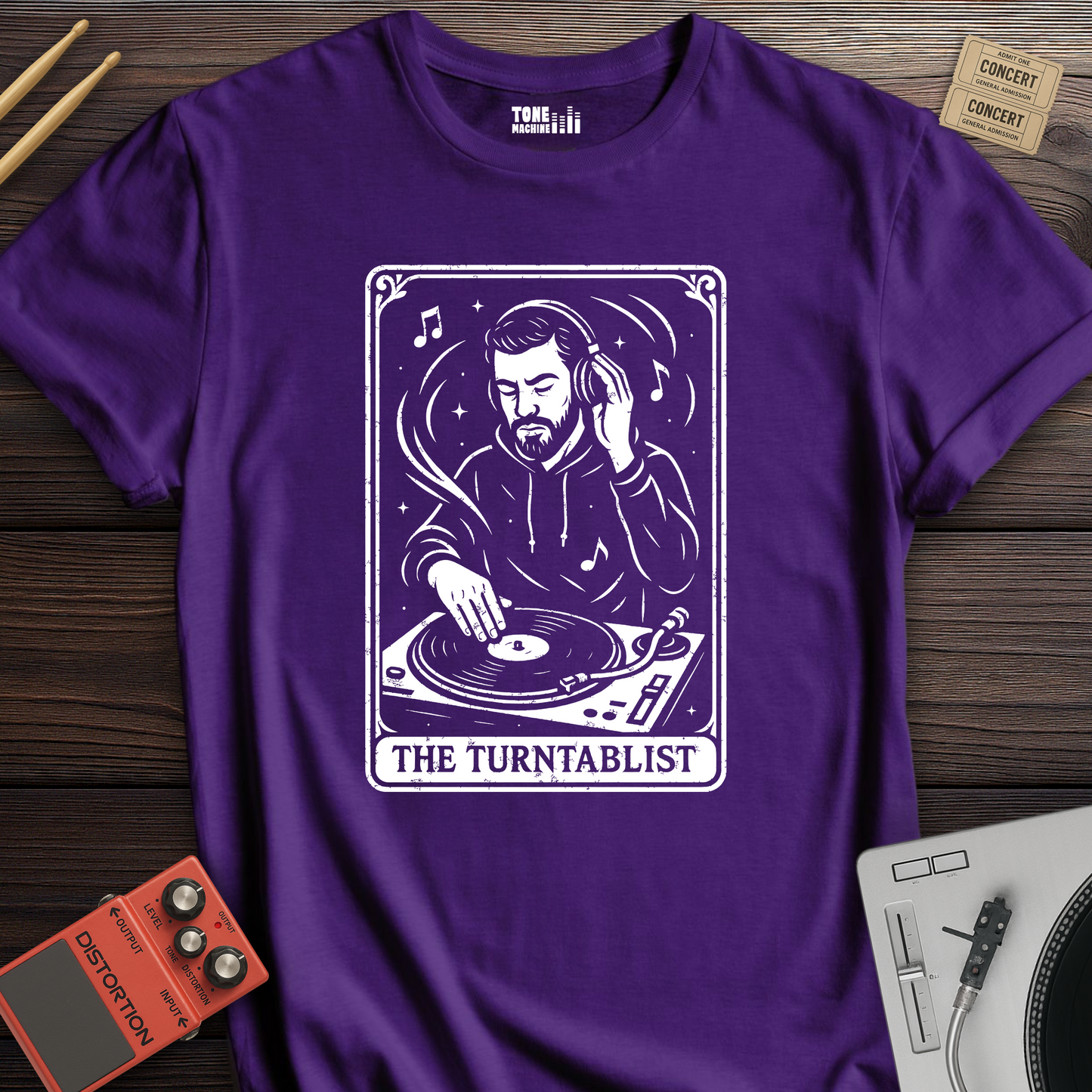 The Turntablist Tarot Card T-Shirt
