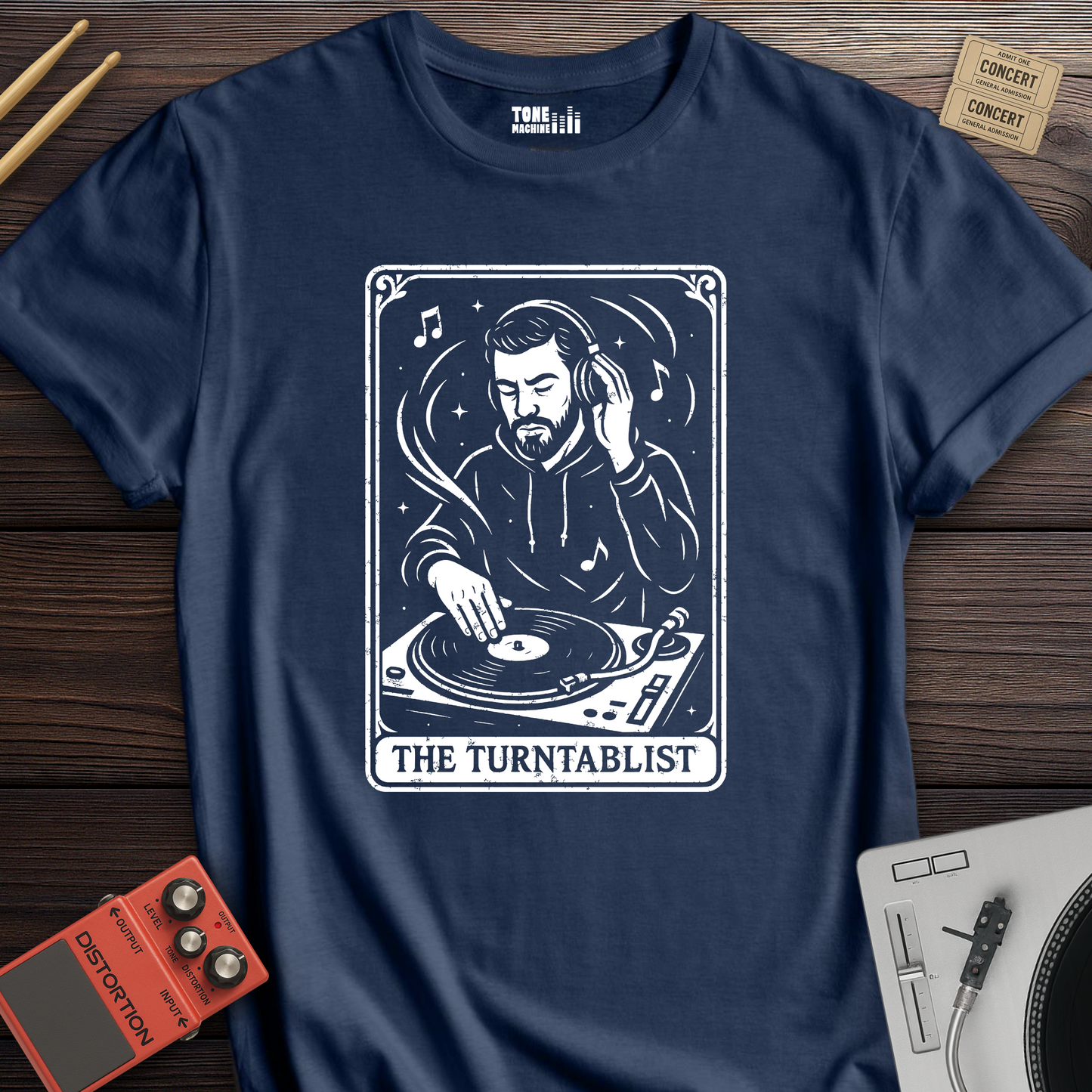 The Turntablist Tarot Card T-Shirt