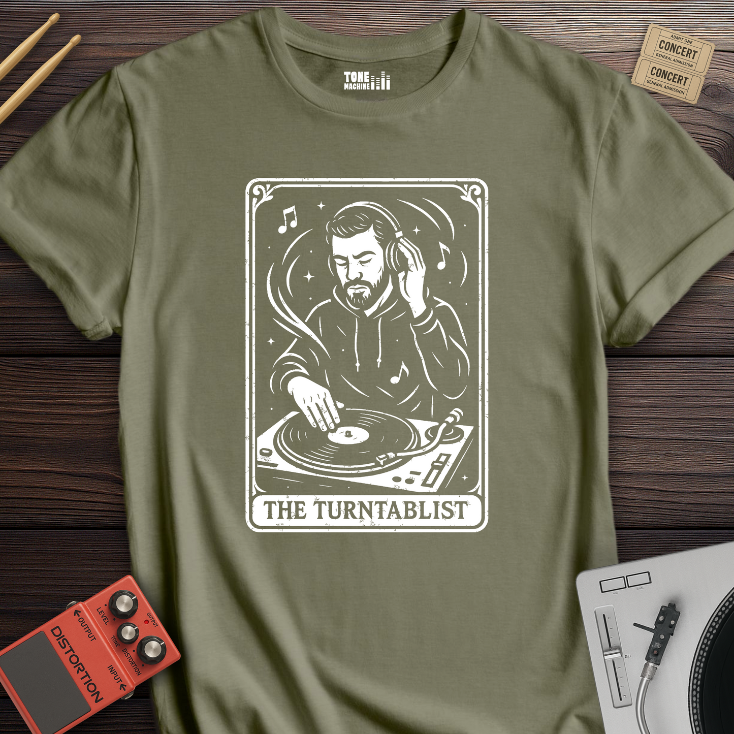The Turntablist Tarot Card T-Shirt