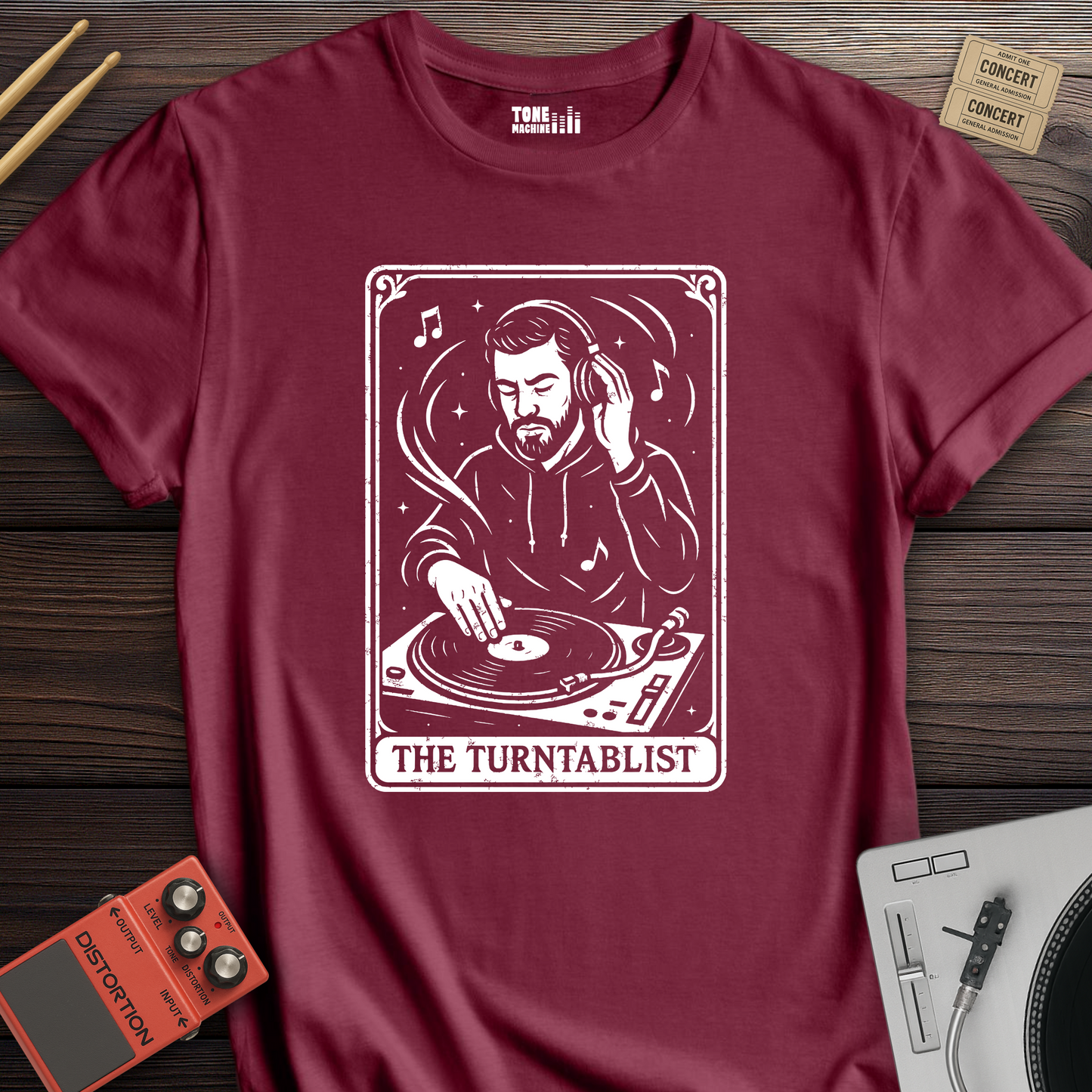 The Turntablist Tarot Card T-Shirt