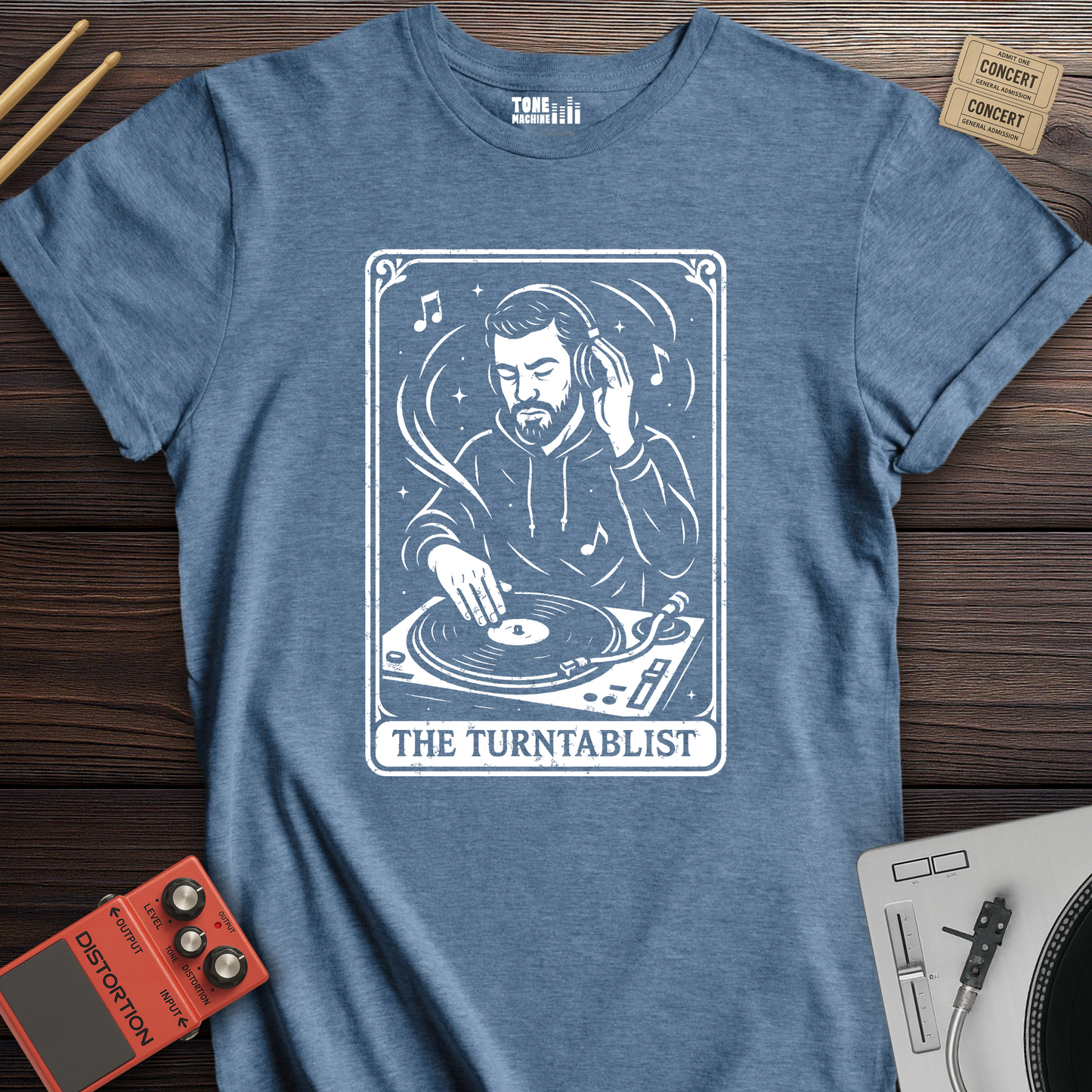 The Turntablist Tarot Card T-Shirt